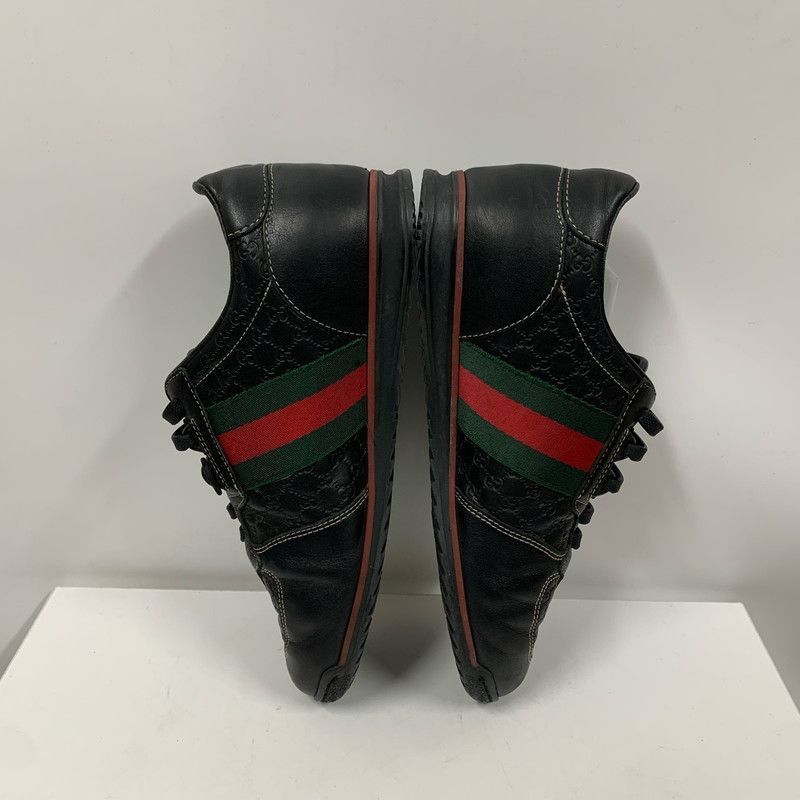 Gucci Gucci Black Leather Low Top Sneakers for Men and Women -250 Size US 6.5 / EU 39-40 - 6 Thumbnail