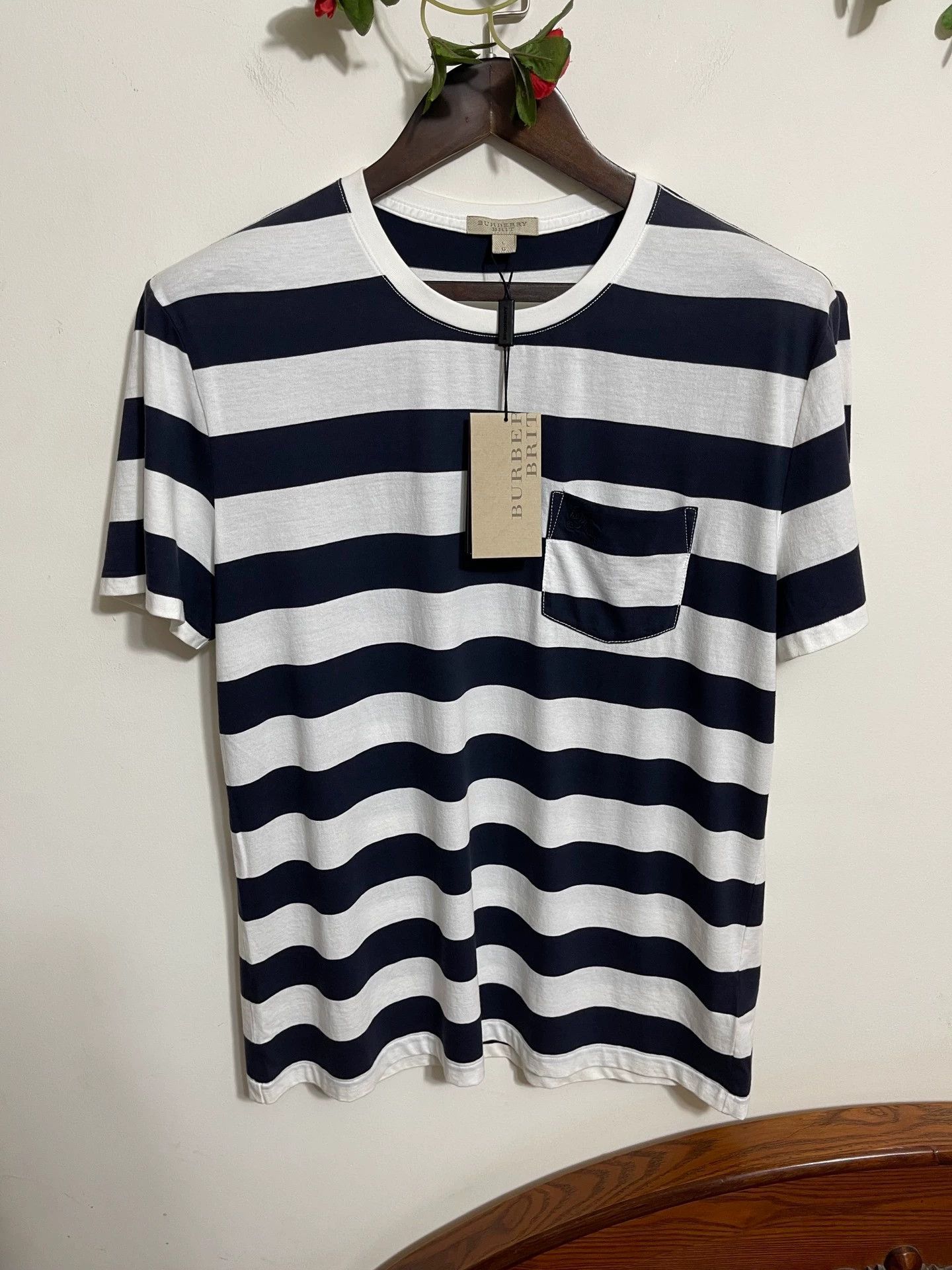 Burberry Burberry Oversized Striped Short Sleeve T-Shirt L Size US L / EU 52-54 / 3 - 1 Thumbnail