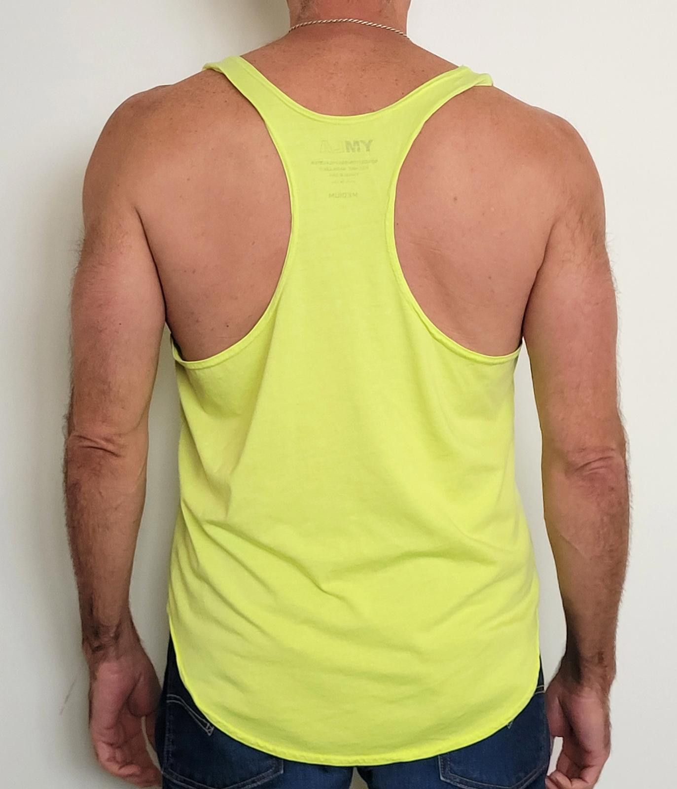 Other YMLA Men's Medium Neon Yellow Racerback Tank Top NEW Size US M / EU 48-50 / 2 - 2 Thumbnail