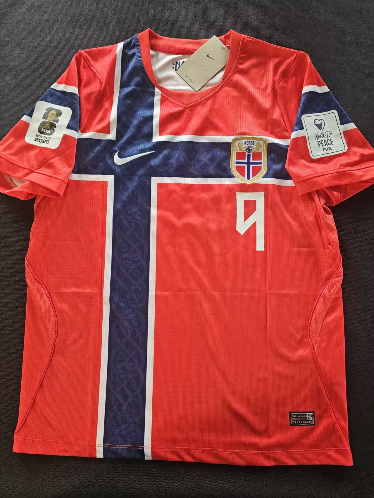 Other 9 Erling Haaland Jersey 2026 World Cup Norway Home Size US S / EU 44-46 / 1 - 1 Preview