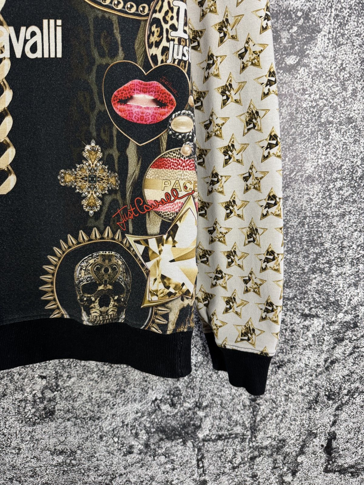 Just Cavalli Just Cavalli Golden Printed Sweatshirt Made in Italy Size 42 Size M / US 6-8 / IT 42-44 - 5 Thumbnail