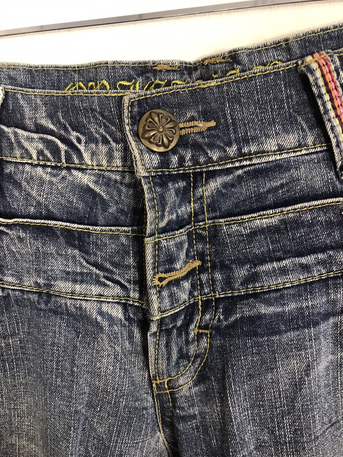 Japanese Brand × Vintage Vintage Japanese Brand Double Waist Denim Shorts Design Size US 36 / EU 52 - 7 Thumbnail