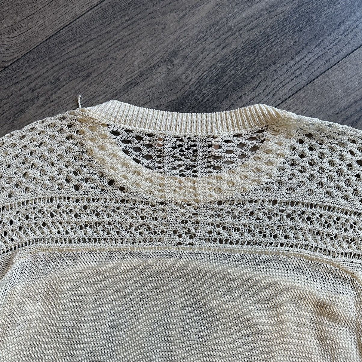 TWINSET TWINSET Milano Cable Knit Fringe Ivory Color Sweater Size M / US 6-8 / IT 42-44 - 9 Thumbnail