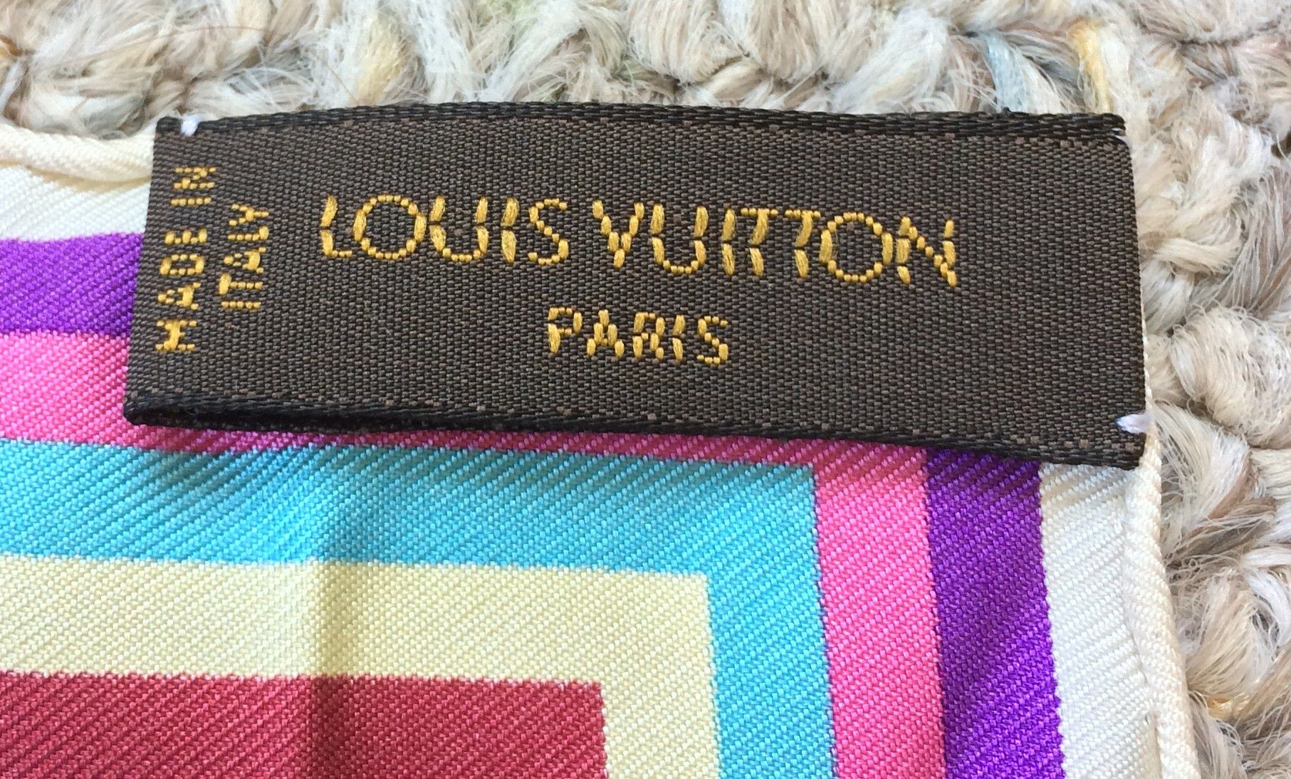 Louis Vuitton S/S 2003 Vuitton Murakami Multicolor Monogram Silk Scarf Size ONE SIZE - 5 Thumbnail