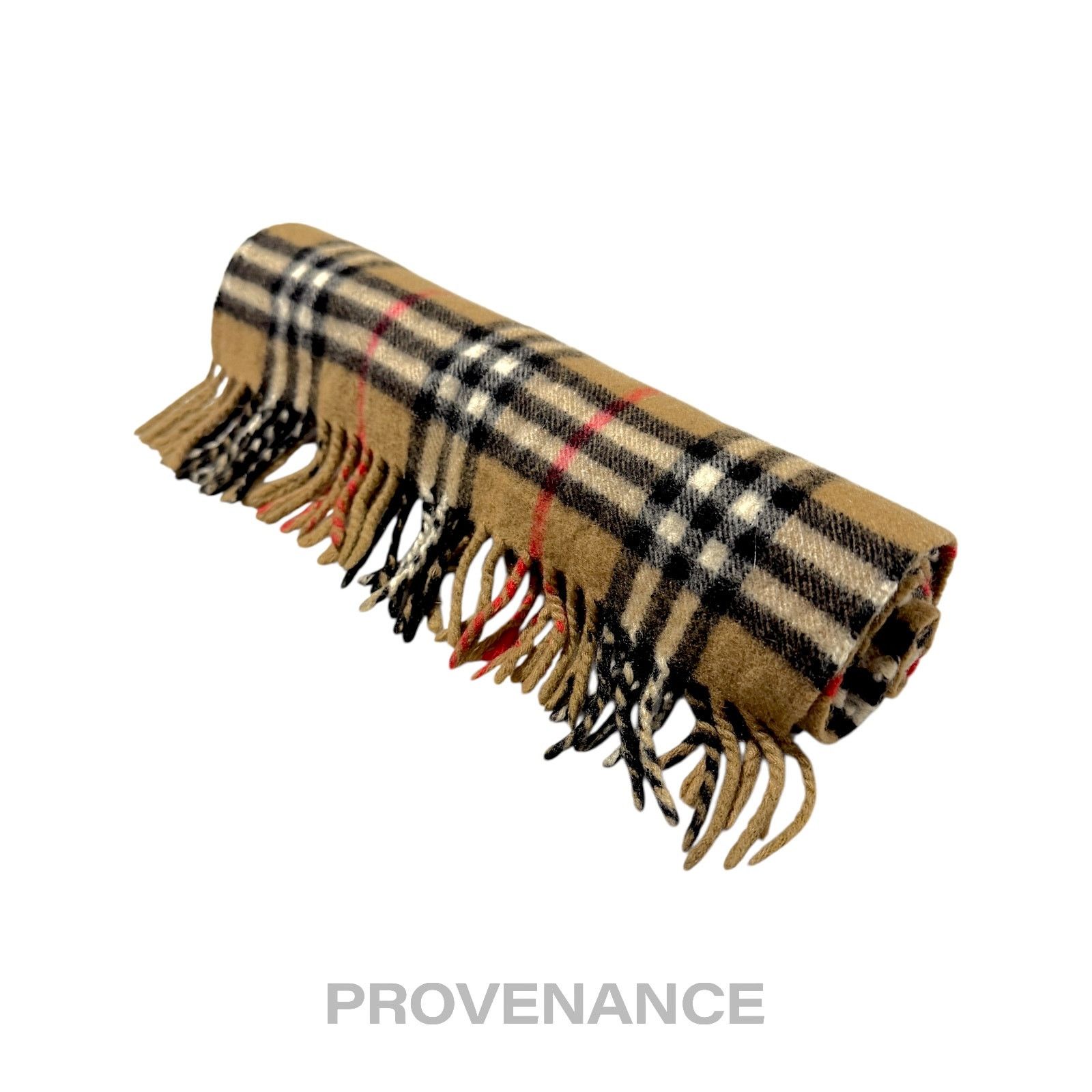 Burberry 🔴 Vintage Burberrys Scarf Nova Check 100% Cashmere Camel Size ONE SIZE - 8 Thumbnail