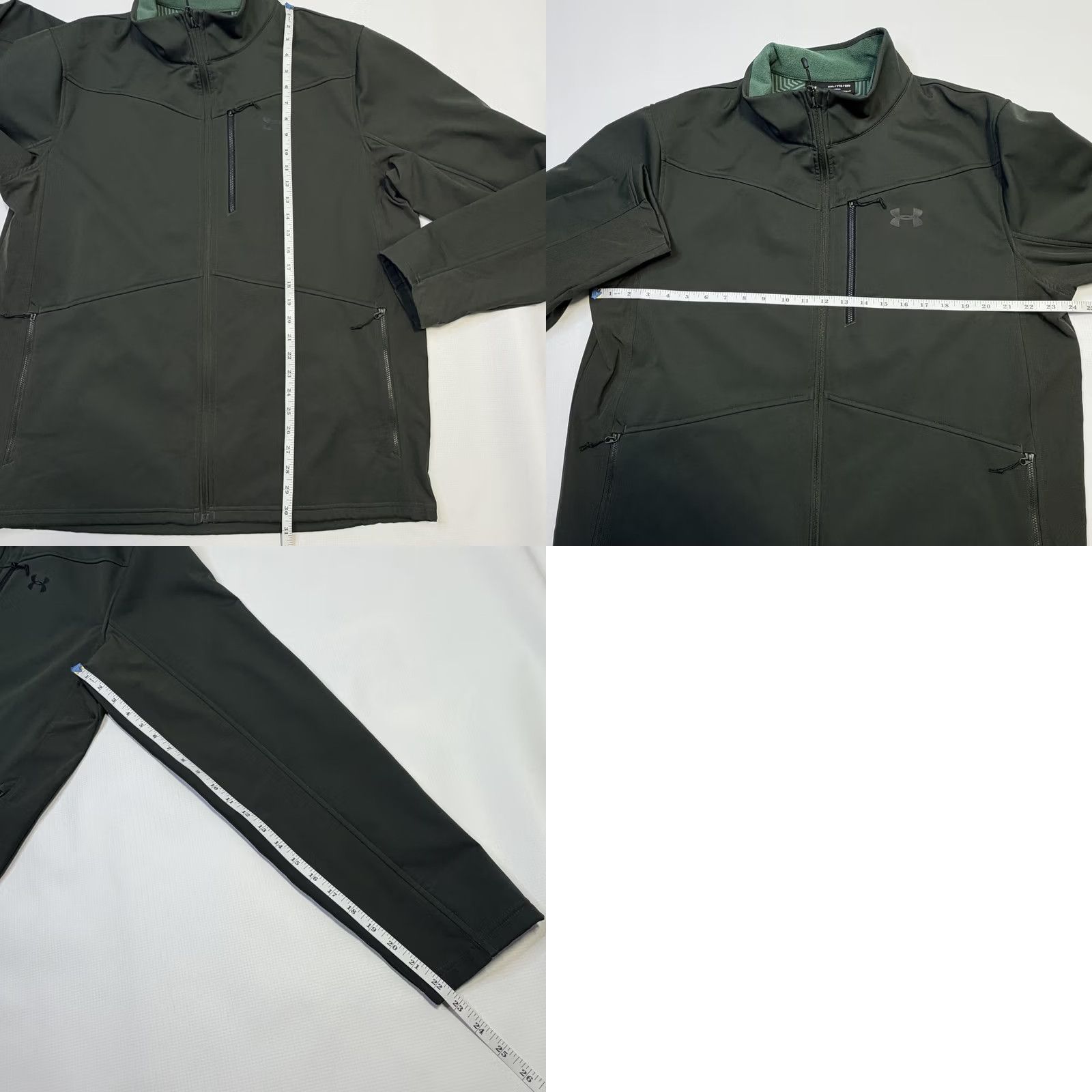 Under Armour Under Armour Jacket Mens 2XL Green ColdGear Infrared Storm Softshell Zip Size US XXL / EU 58 / 5 - 9 Thumbnail