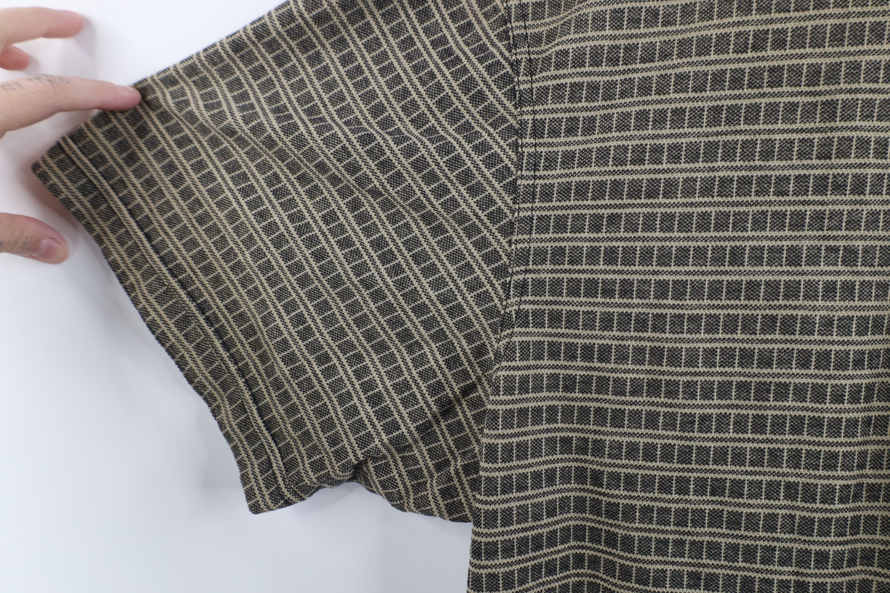 Vintage Vintage 90s Streetwear Striped Knit Collared Golf Polo Shirt Size US L / EU 52-54 / 3 - 6 Thumbnail