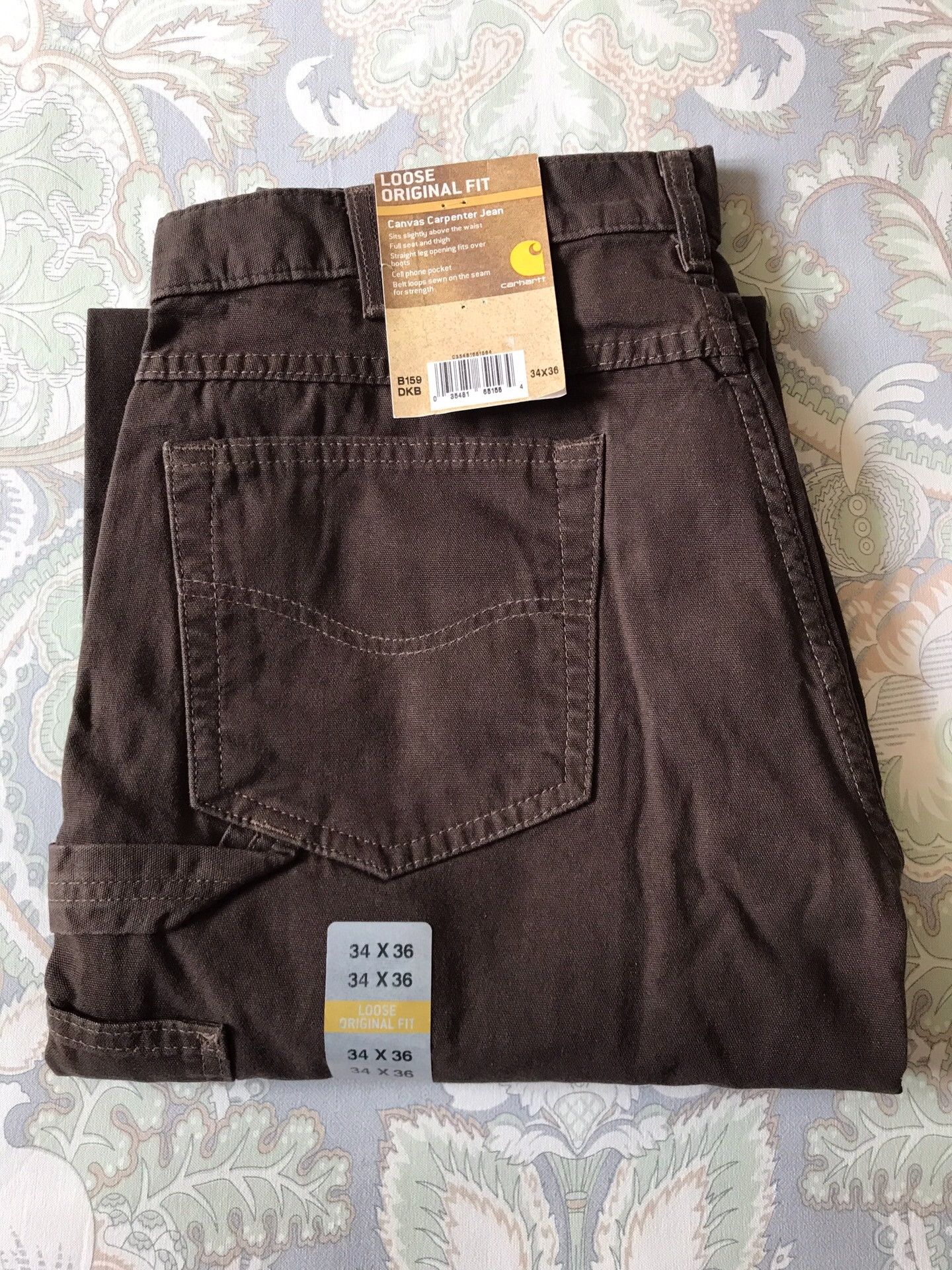 Carhartt Carhartt B159 DKB Canvas Work Pants Size US 34 / EU 50 - 1 Thumbnail