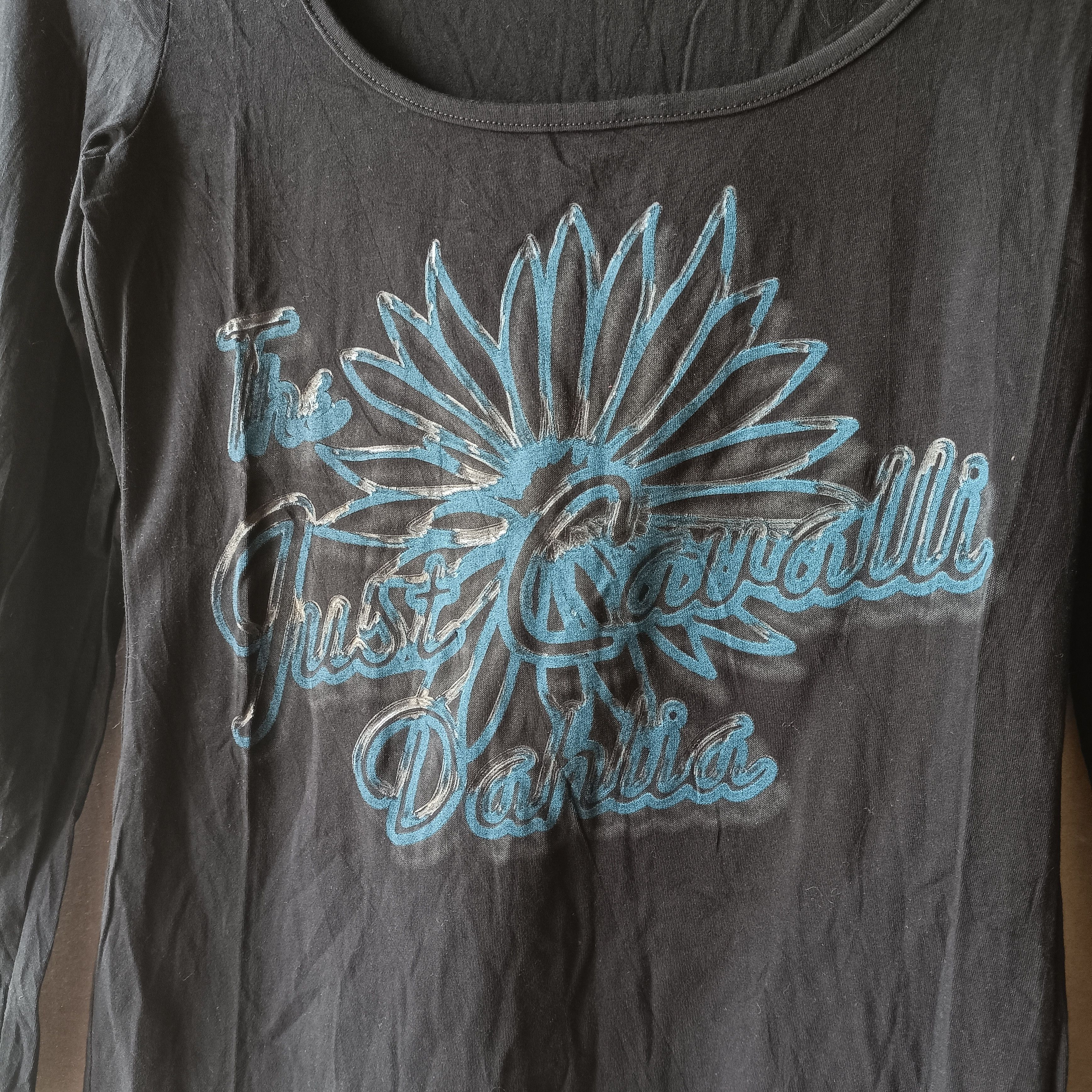 Roberto Cavalli Y2K Just Cavalli Dahlia Flower LS tops Size S / US 4 / IT 40 - 3 Thumbnail