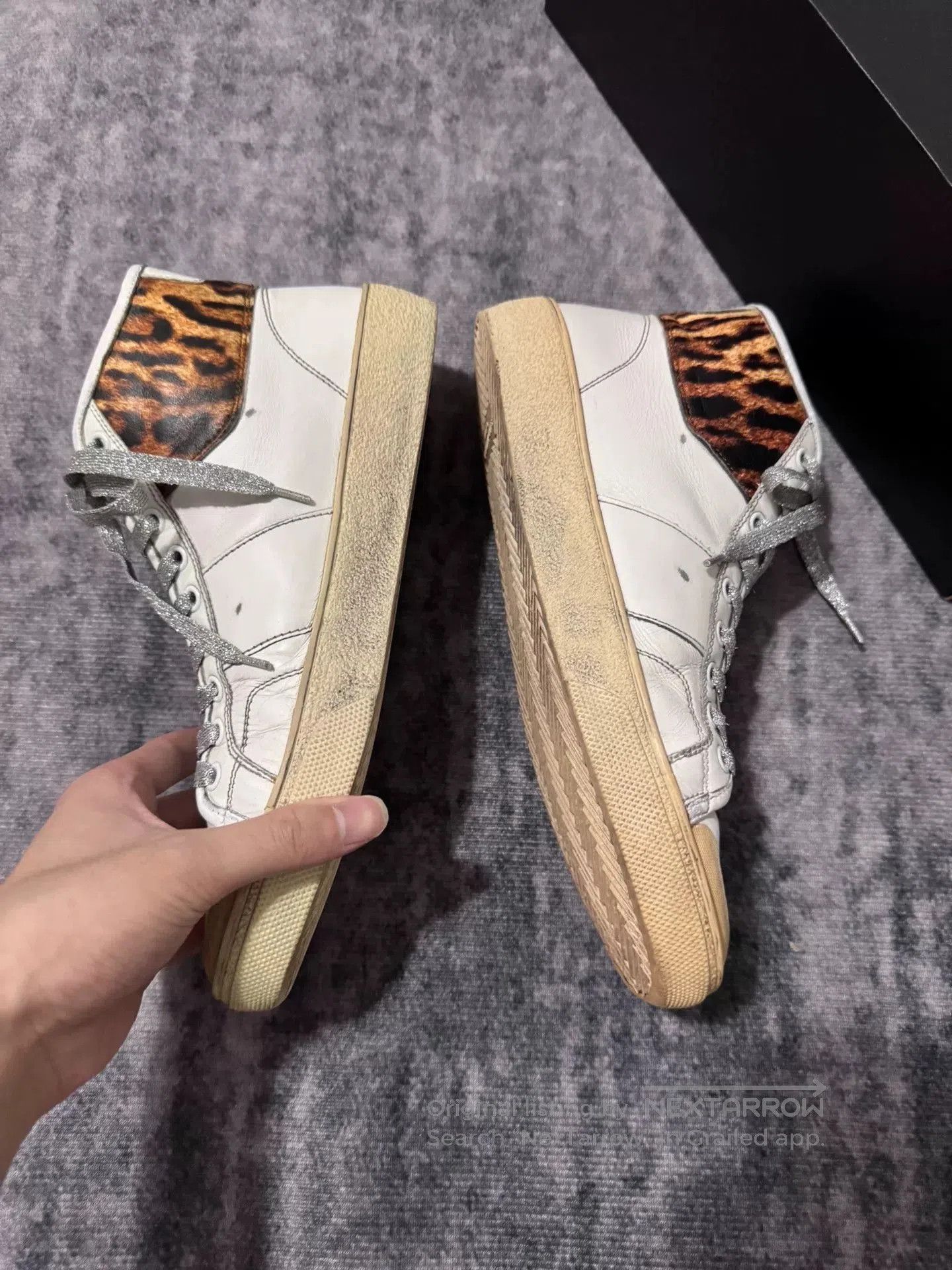 Saint Laurent Paris Saint Laurent High-Top Sneakers. Size US 7 / EU 40 - 2 Thumbnail