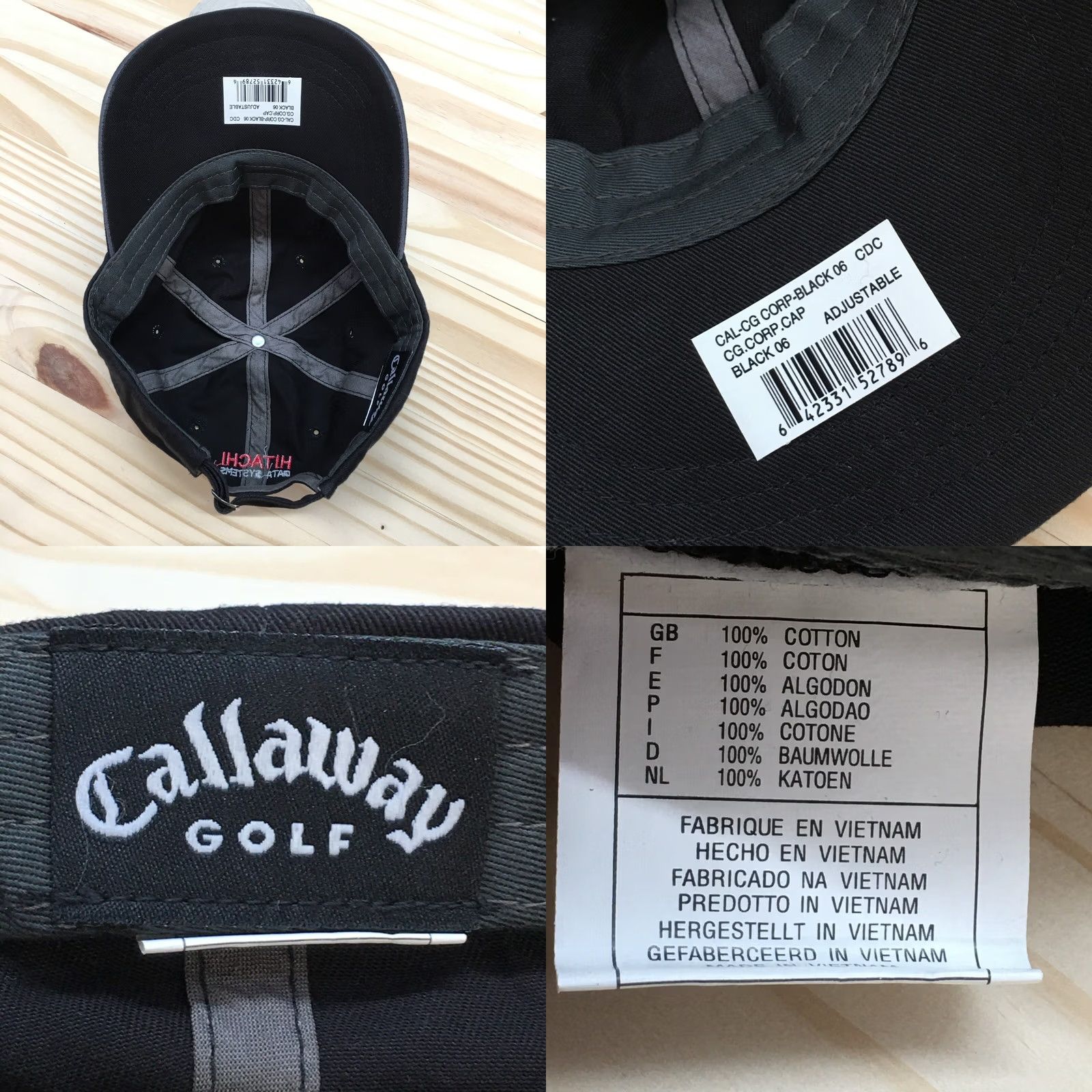 Callaway Callaway Hat Mens One Size Black Golf Baseball Adjustable Curved Brim Embroidered Logo Size ONE SIZE - 8 Thumbnail