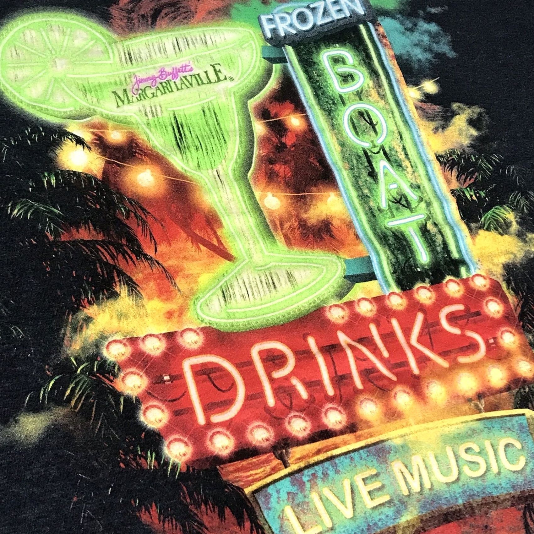 Vintage Margaritaville T-Shirt Unisex Adults XL Charcoal Gray Niagara Falls Marquee Graphic Crew Neck Short Sleeve Lightweight Double-Sided Vintage: No Size XL / US 12-14 / IT 48-50 - 5 Thumbnail