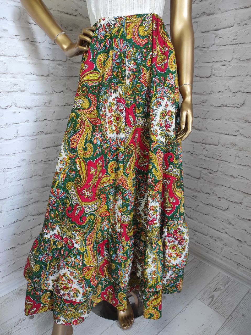 Vintage XS Clothes by Samuel Sherman Crochet Trim Dress Boho Maxi Size XS / US 0-2 / IT 36-38 - 4 Thumbnail