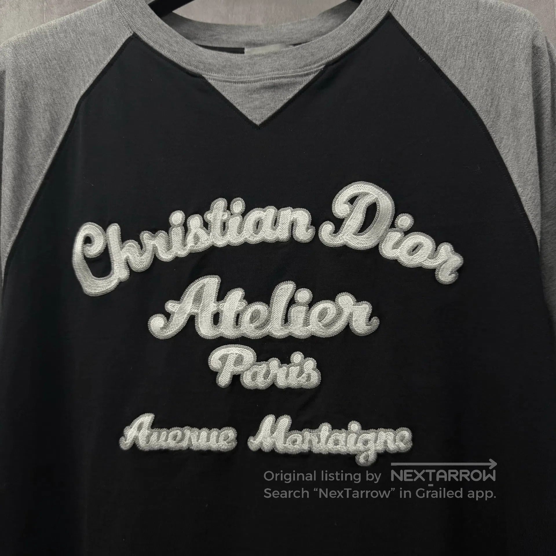 Dior Dior Black Gray Colorblock Logo T. Size US M / EU 48-50 / 2 - 2 Thumbnail