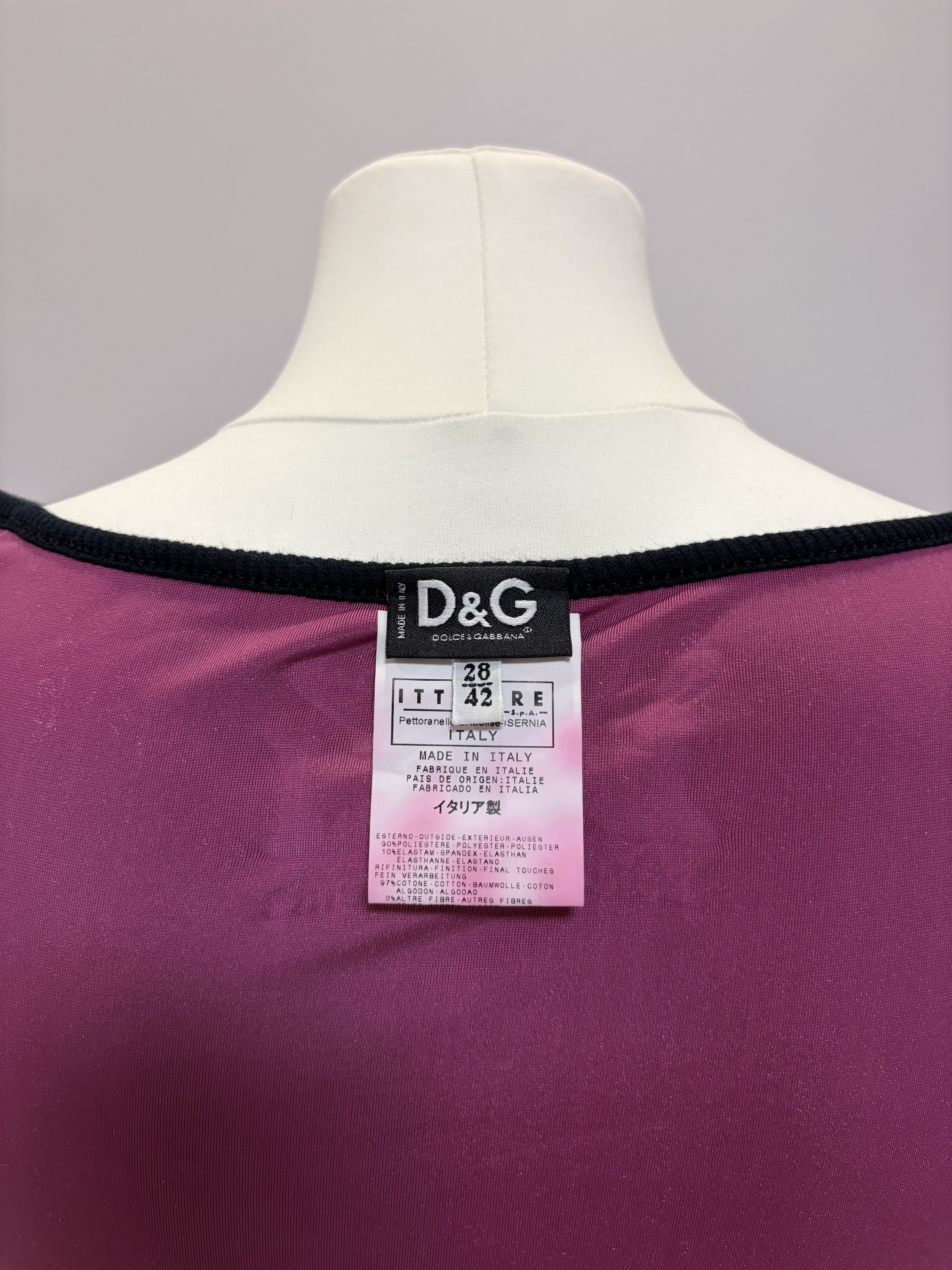 Dolce & Gabbana DOLCE & GABBANA Freestyler 83 Vintage Long Sleeve Top D&G Size S / US 4 / IT 40 - 9 Thumbnail