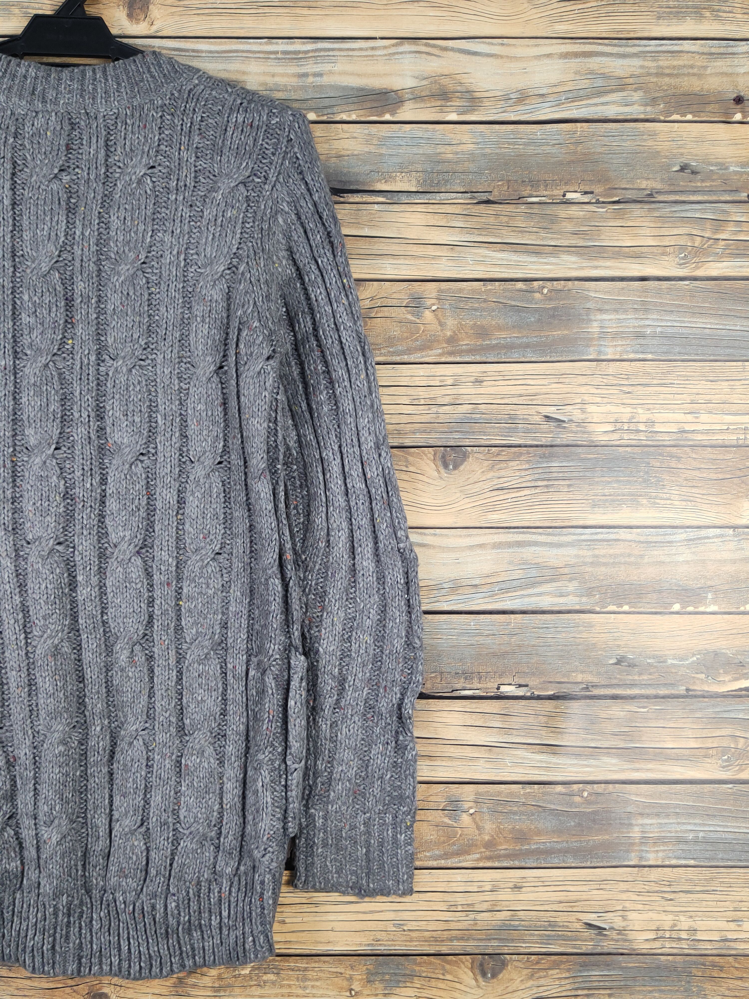 Aran Isles Knitwear World Basic Dark Gray Knitwear Cardigan #W1345 Size US M / EU 48-50 / 2 - 9 Thumbnail
