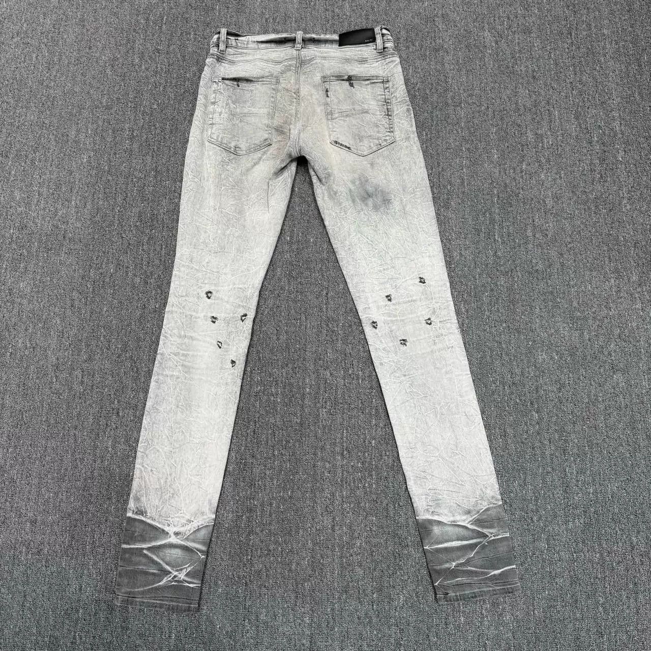 Amiri AMIRI Gray Washed Ripped Jeans 32 95 New Size US 32 / EU 48 - 2 Thumbnail