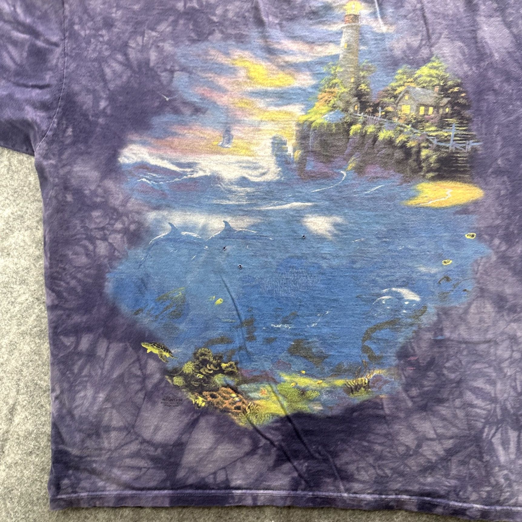 Vintage VINTAGE The Mountain Shirt Mens XL Lighthouse Ocean Venice FL Dolphins 90s y2k Size US XL / EU 56 / 4 - 5 Thumbnail