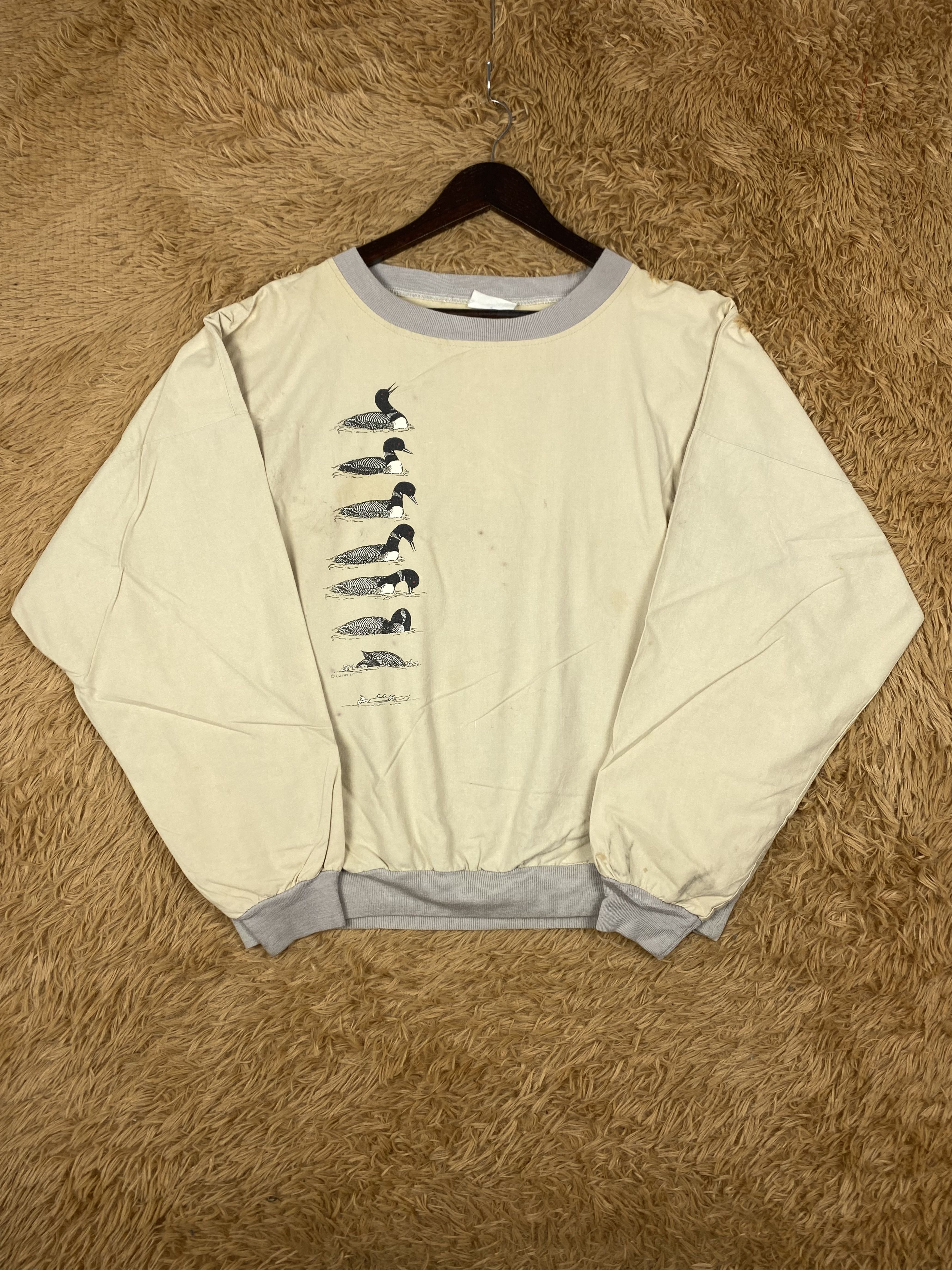 Japanese Brand Vintage AU Duck Sweatshirts DJ0658 Size US XL / EU 56 / 4 - 4 Thumbnail