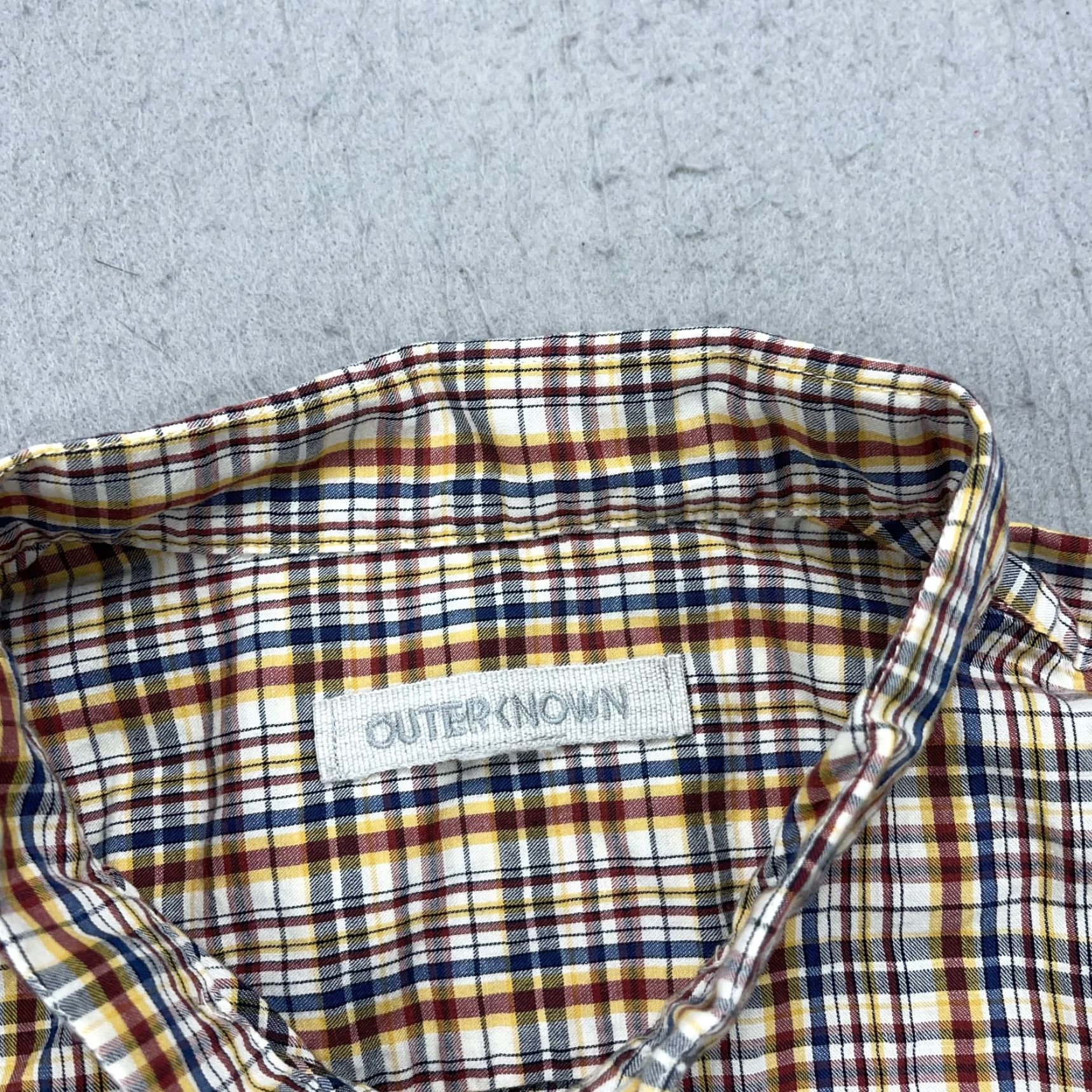 Outerknown Outerknown Shirt Mens M Yellow Plaid Camp Short Sleeve Button-Up Casual Size US M / EU 48-50 / 2 - 4 Thumbnail