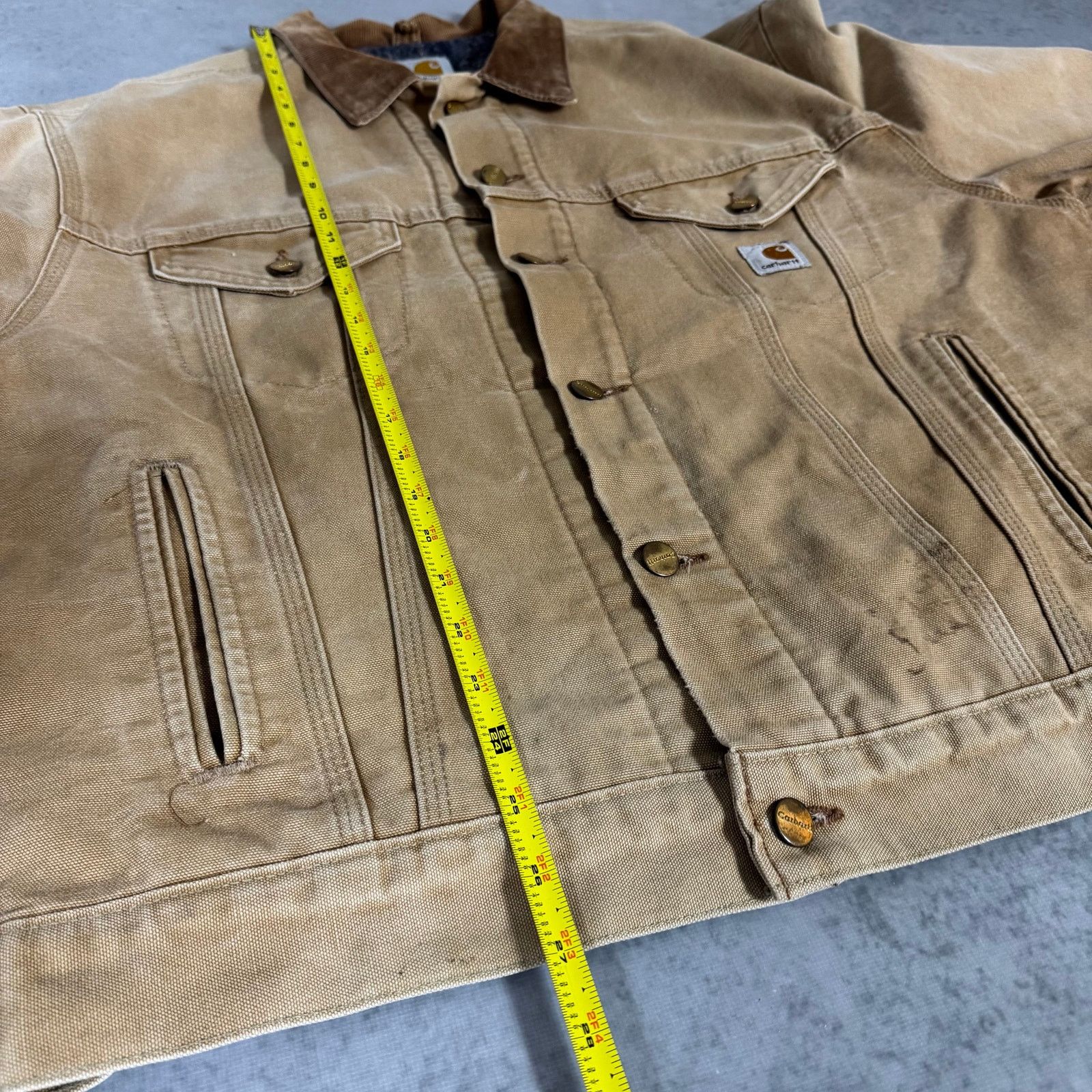Carhartt 90's Carhartt JB0906 Lined Duck Jacket Tan Brown - Size: XL Size US XL / EU 56 / 4 - 6 Thumbnail
