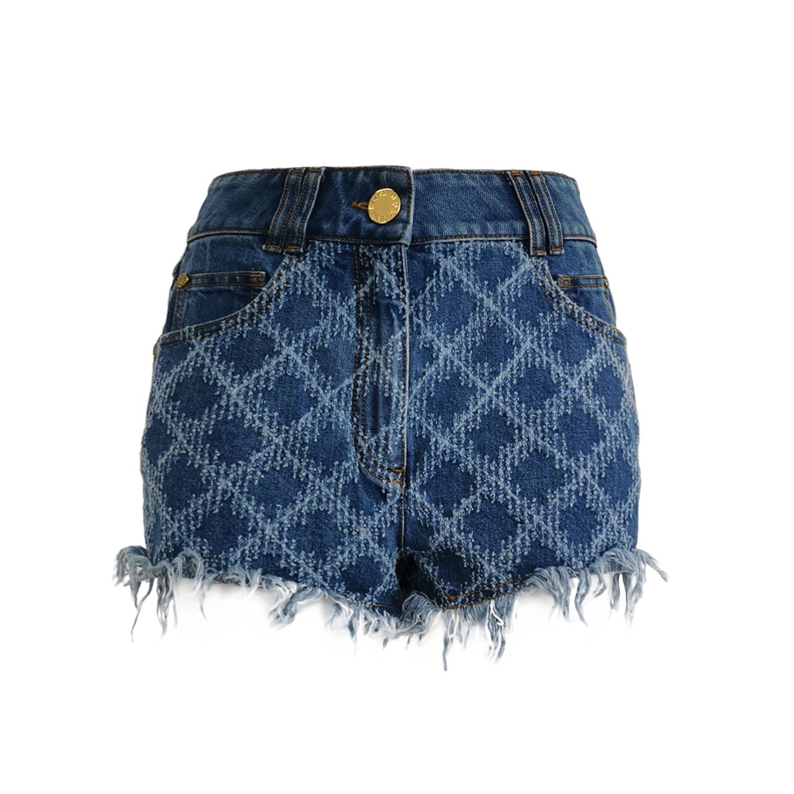 Balmain Balmain Monogram Denim Shorts Size 36 Size 26" / US 2 / IT 38 - 1 Thumbnail