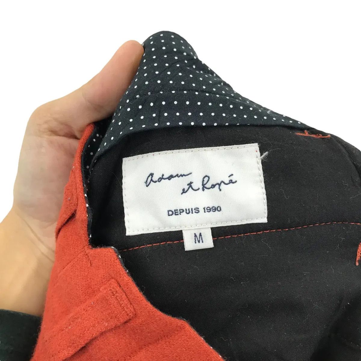 ADAM ET ROPE Vtg 90’ ADAM ET ROPE Orange Minimalist Pant Casual Trouser Size US 31 - 3 Thumbnail