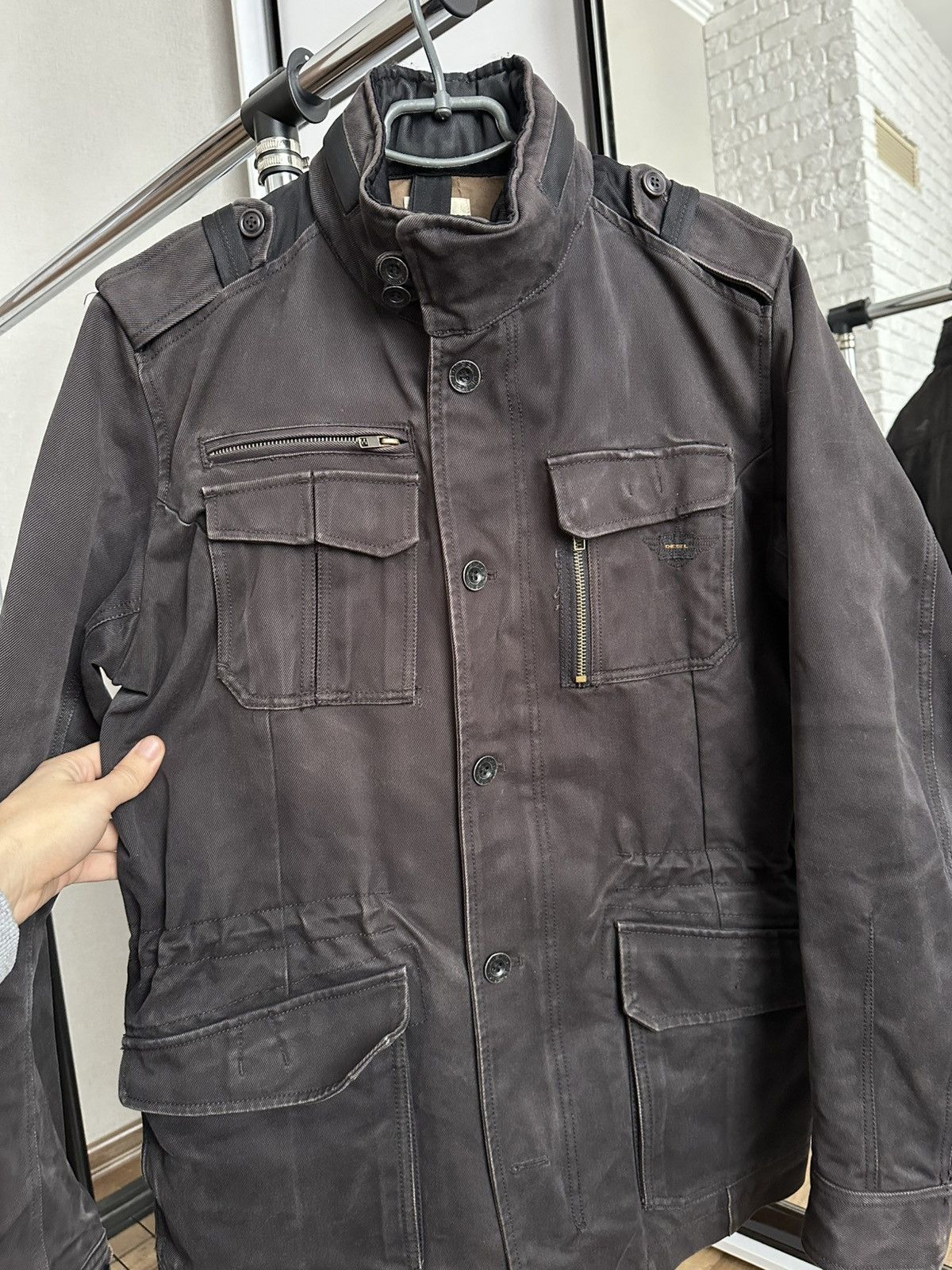 Diesel Diesel Vintage Military Army Cargo Bondage Jacket Size US XL / EU 56 / 4 - 8 Thumbnail