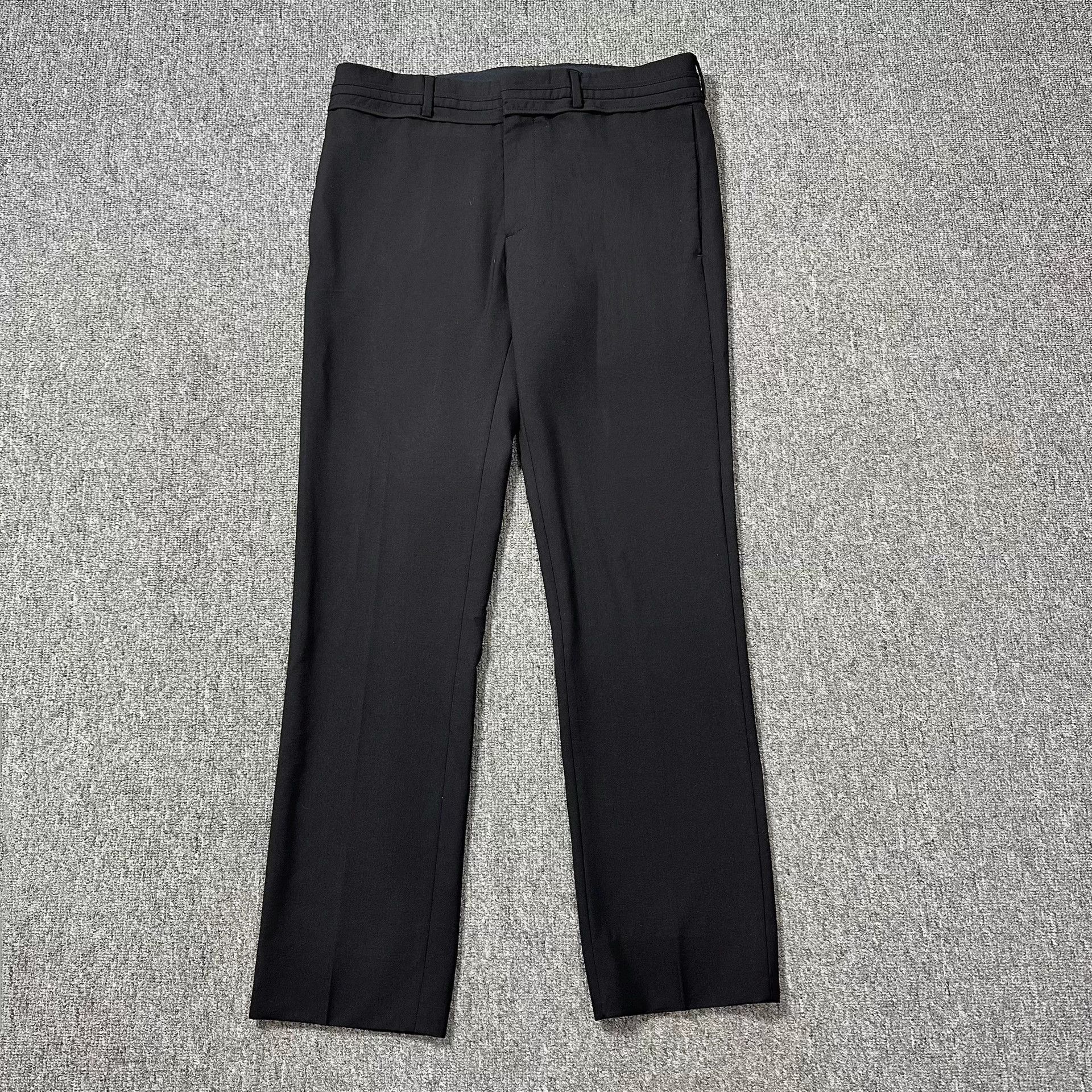 Dior Dior Black Double Waistband Slim Fit Pants 46 Size US 30 / EU 46 - 1 Thumbnail