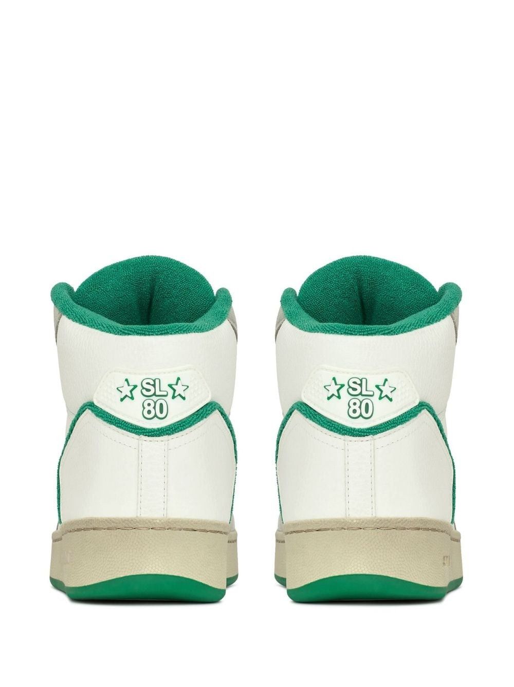 Saint Laurent Paris o1s1wg110625 SL/80 Leather Sneakers in Multicolor Size US 12 / EU 45 - 3 Thumbnail