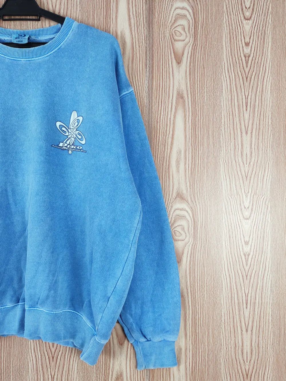 Japanese Brand Piko surfing Blue vintage Sweatshirts #W187 Size US L / EU 52-54 / 3 - 13 Thumbnail