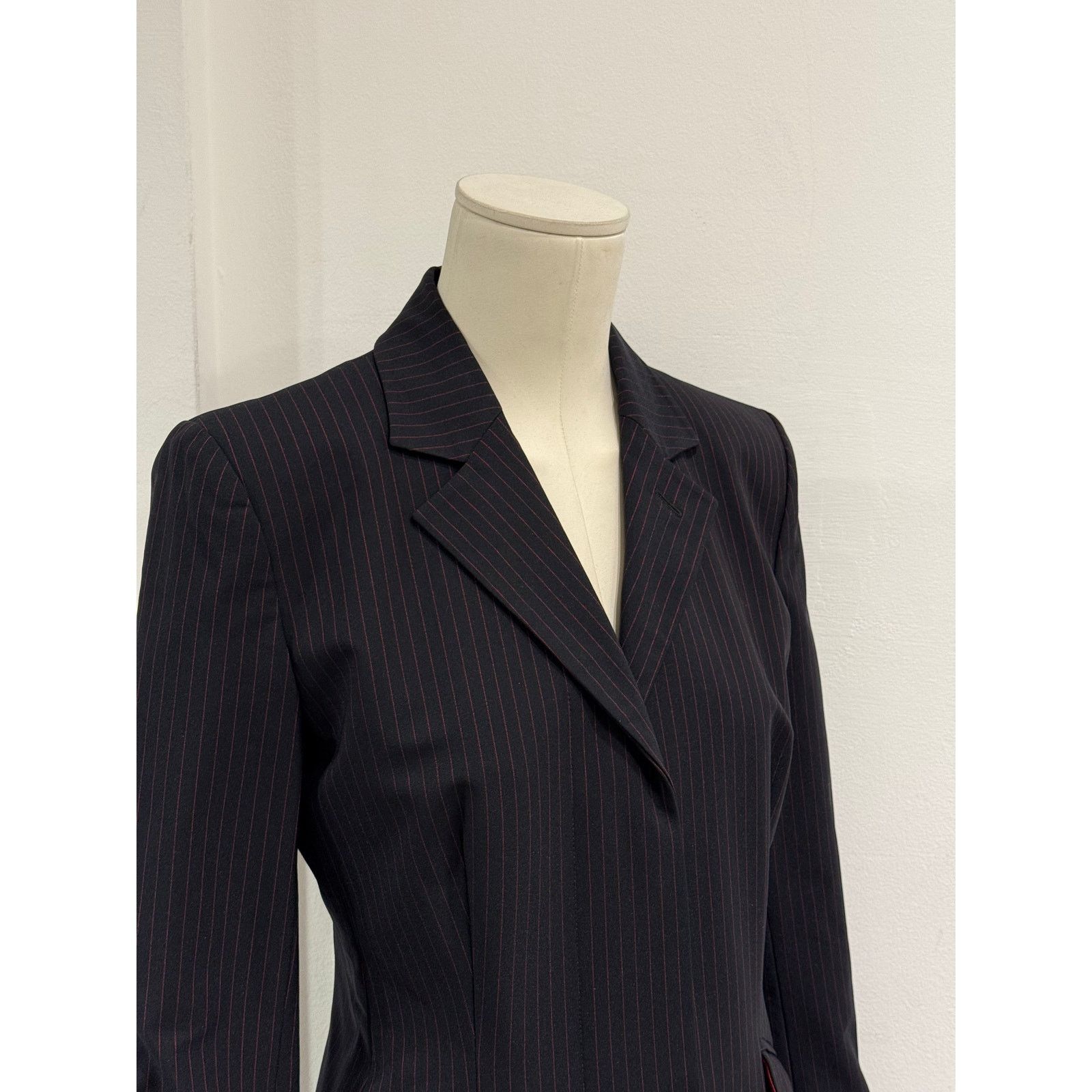 Alexander McQueen A/W1998 Alexander McQueen “Joan” pinstripe tailored coat Size M / US 6-8 / IT 42-44 - 5 Thumbnail