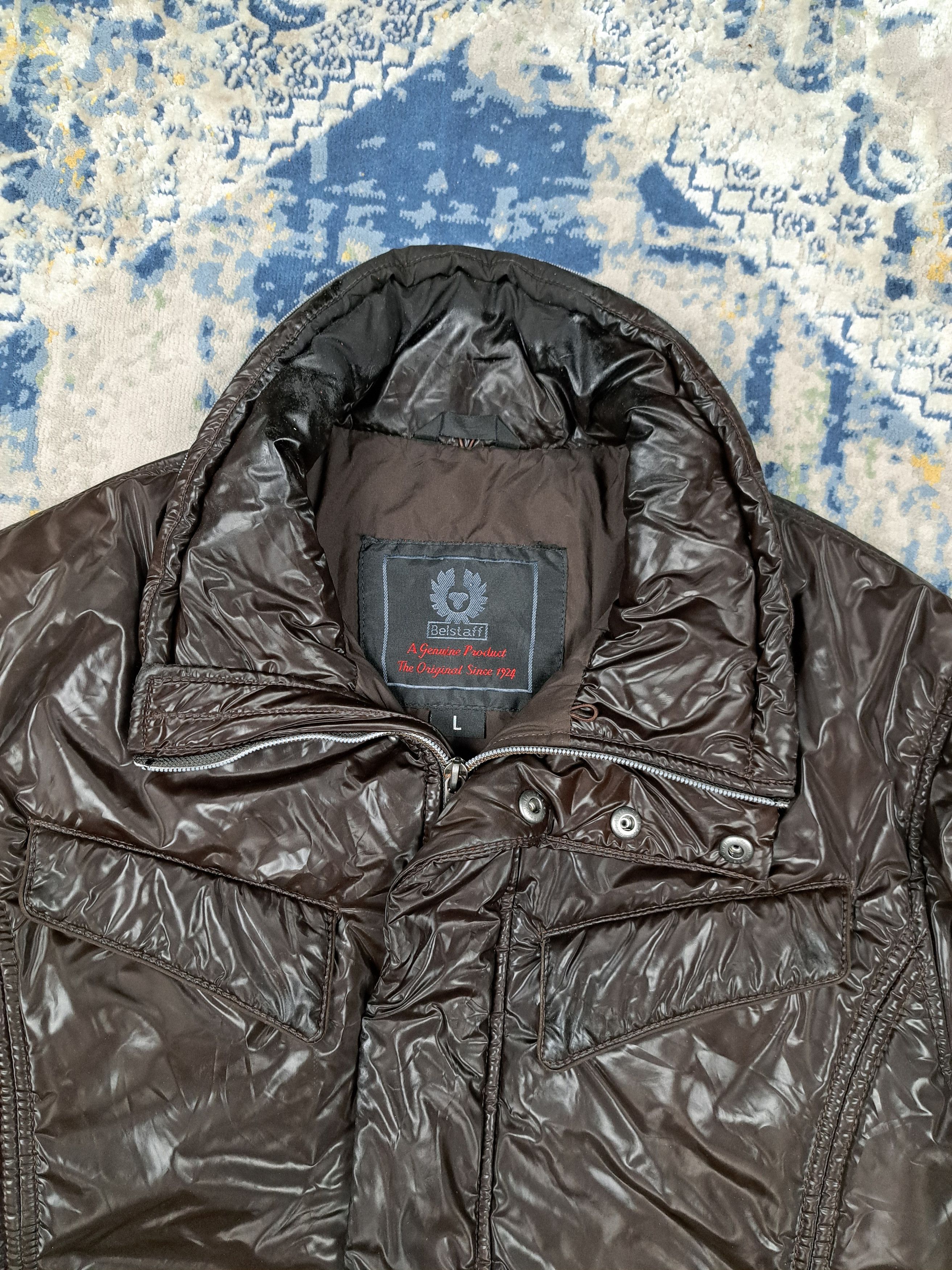 Belstaff Belstaff Motorcycle Brown Waxed Jacket Cropped Archive Size US L / EU 52-54 / 3 - 3 Thumbnail