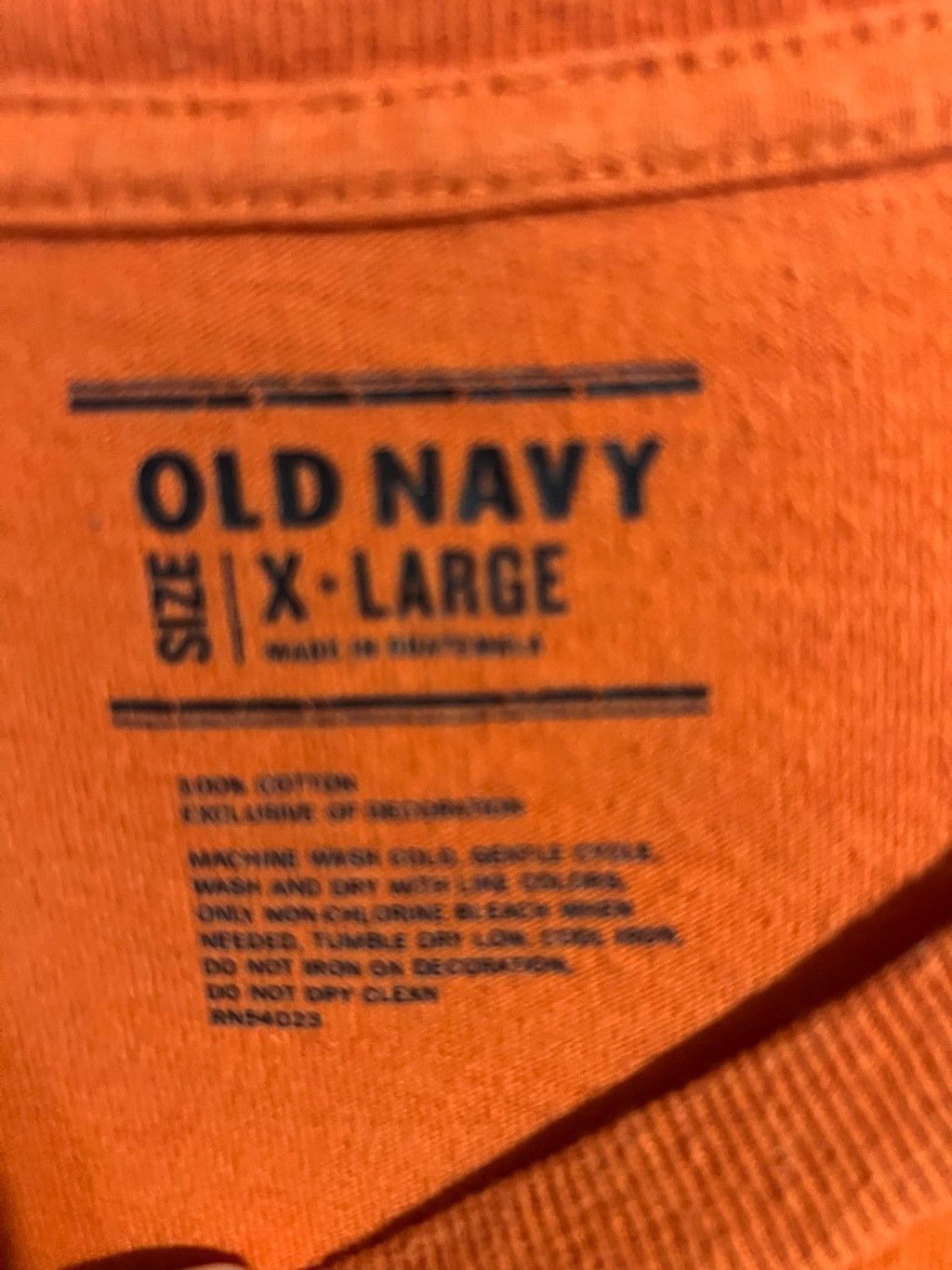 Old Navy Men's Old Navy Orange Yellow Graphic Short Sleeve Tee XL Size US XL / EU 56 / 4 - 3 Thumbnail