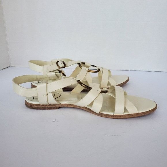 Roger Vivier Roger Vivier Italian Leather Strappy Sandal Size US 7.5 / IT 37.5 - 9 Thumbnail