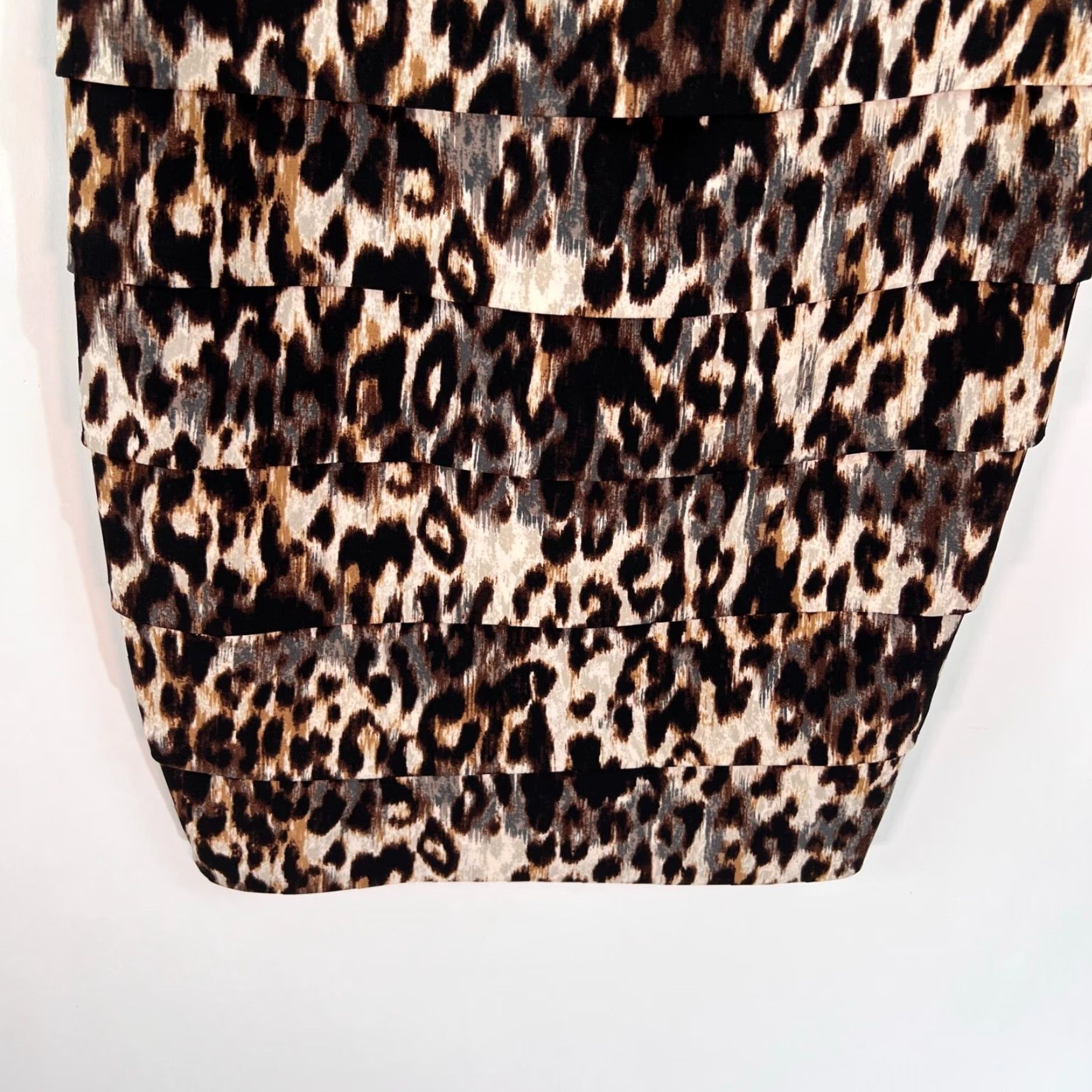 Vintage EnFocus Studio Illusion Pleated Dress Sleeveless Animal Print M Size M / US 6-8 / IT 42-44 - 4 Thumbnail