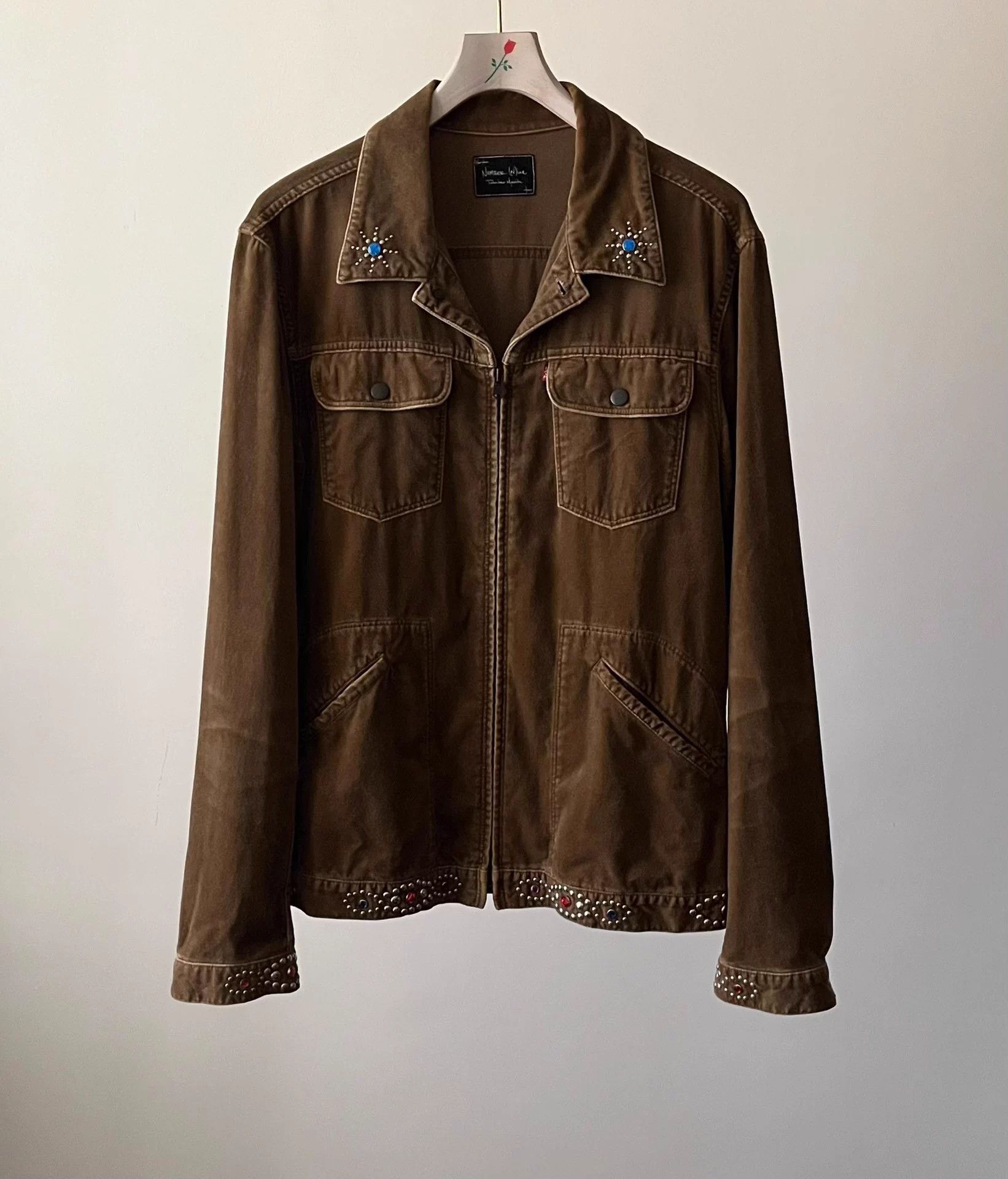 Number (N)ine Number (N)ine 03AW Gem Velvet Jacket Size US XL / EU 56 / 4 - 1 Thumbnail