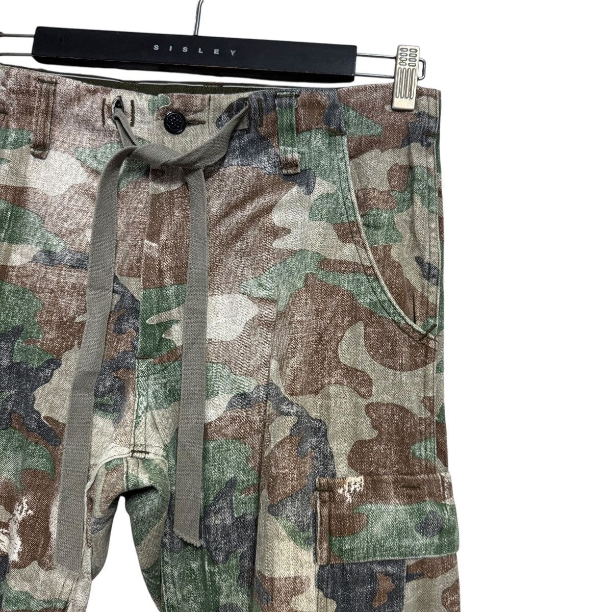Japanese Brand RNA SLANG Cargo Camo Cropped Pants Size US 30 / EU 46 - 5 Thumbnail