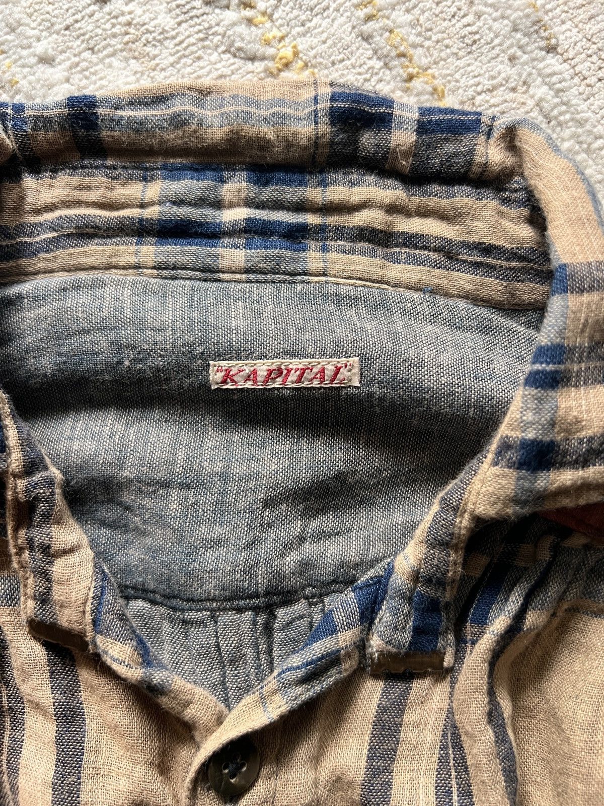 Kapital Kapital Checkered Poncho Button Up Shirt Size US S / EU 44-46 / 1 - 17 Thumbnail