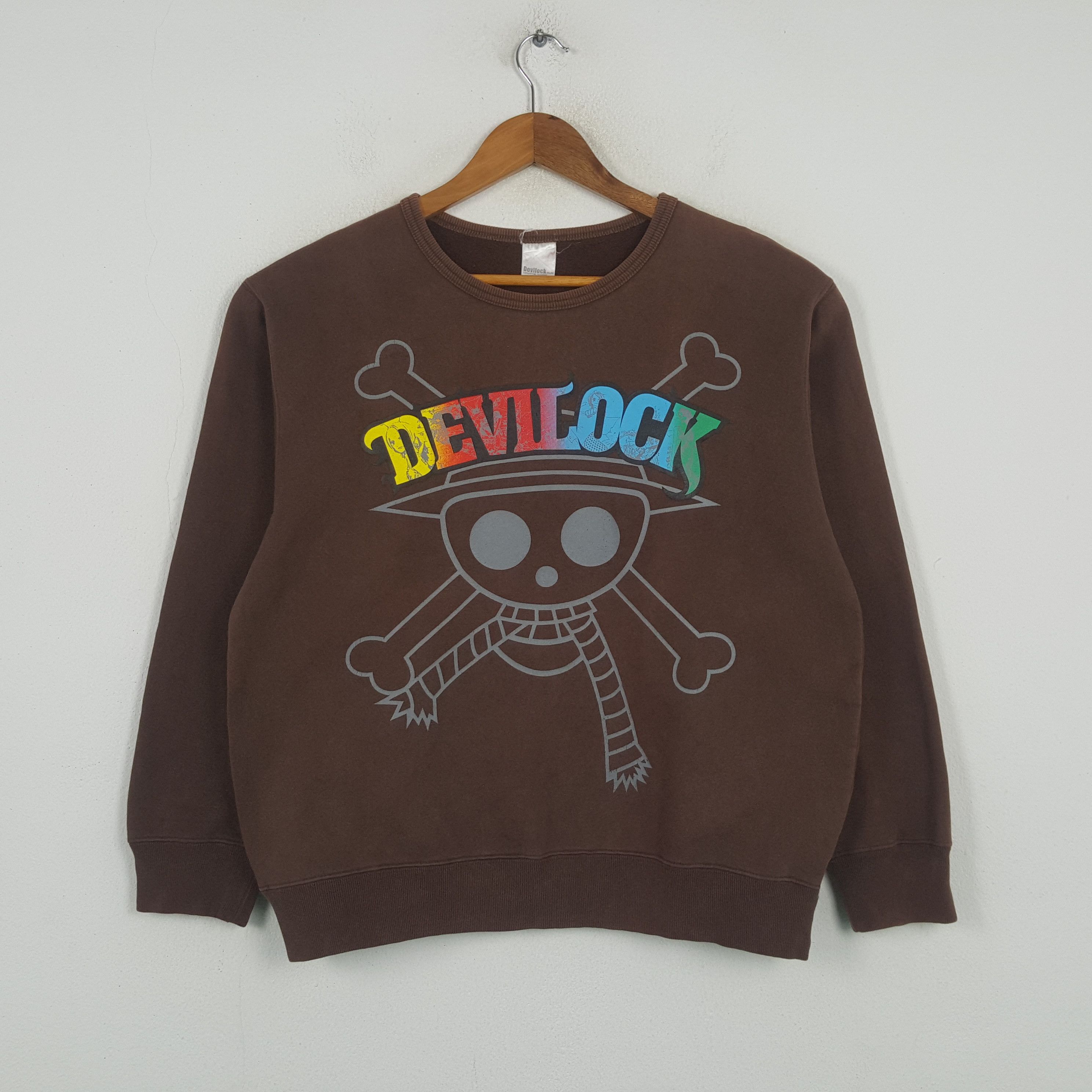 Devilock × Vintage Vintage DEVILOCK x One Piece Japan Brand Sweatshirt C295N13 Size US M / EU 48-50 / 2 - 1 Thumbnail