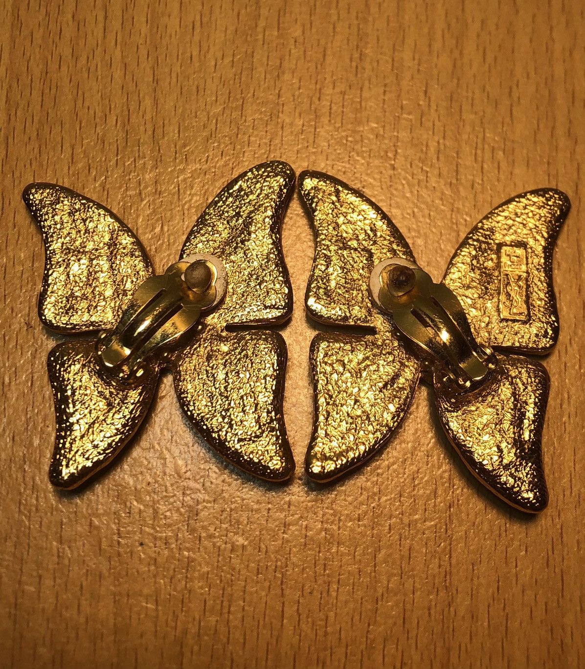 Vintage × Yves Saint Laurent Yves saint laurent vintage butterfly clip on earing Size ONE SIZE - 3 Thumbnail