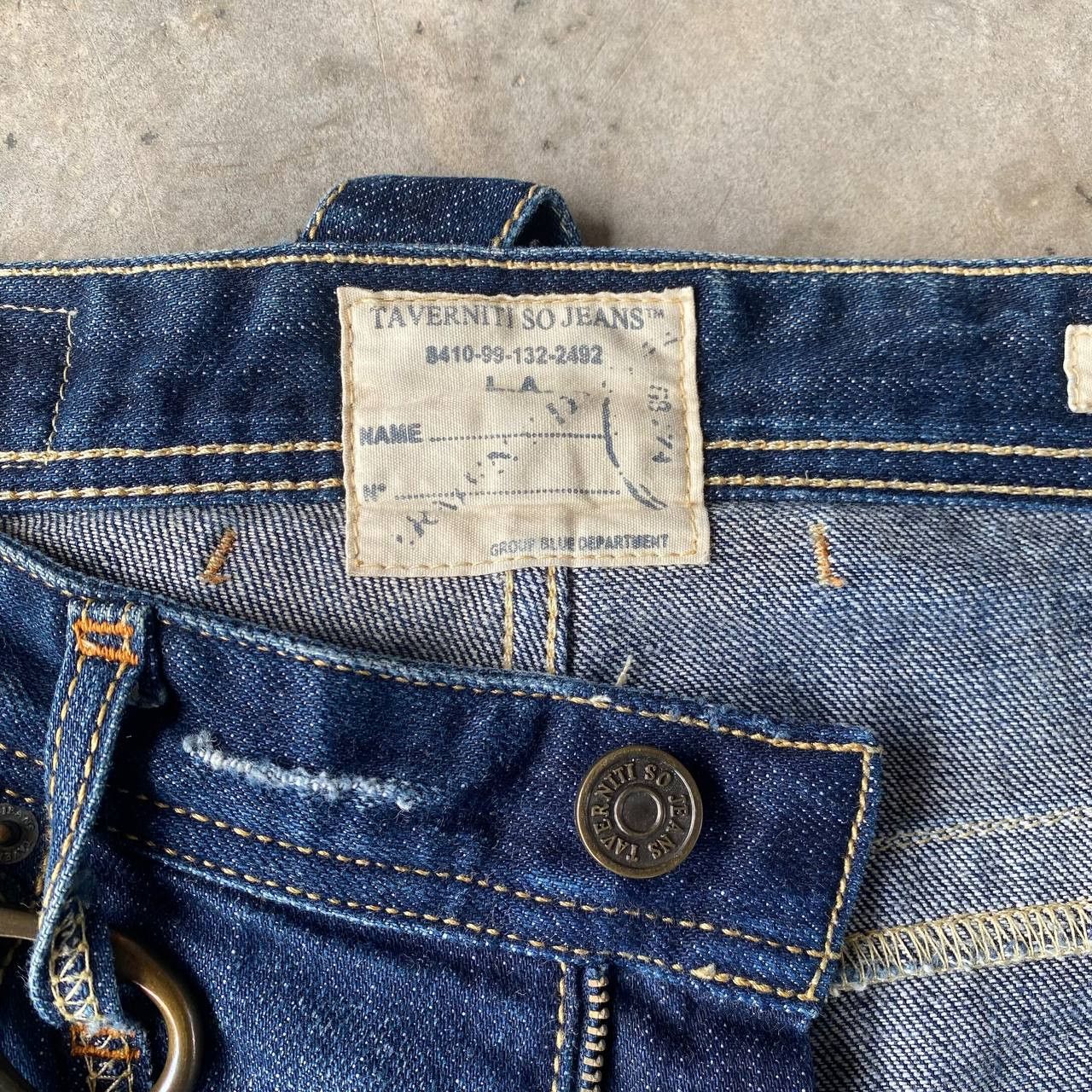 Jimmy Taverniti Archival Y2K Jimmy Taverniti So Jeans Studded Denim Size US 31 - 11 Thumbnail