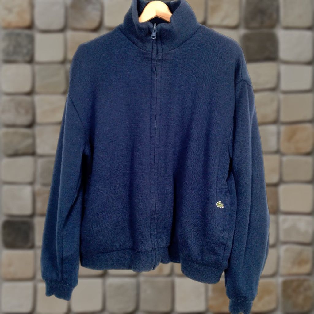 Izod VINTAGE Izod Lacoste Reversible Sweater Jacket Mens Large Blue Grandpa READ Size US L / EU 52-54 / 3 - 1 Thumbnail