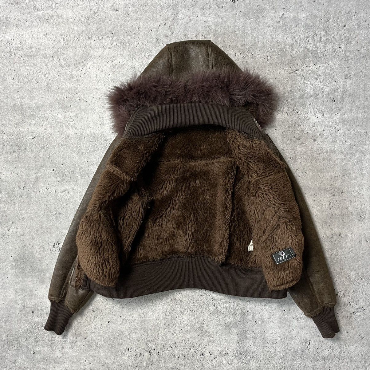 Other Vintage Avant garde bomber jacket with fur S y2k 00s boxy Size S / US 4 / IT 40 - 6 Thumbnail