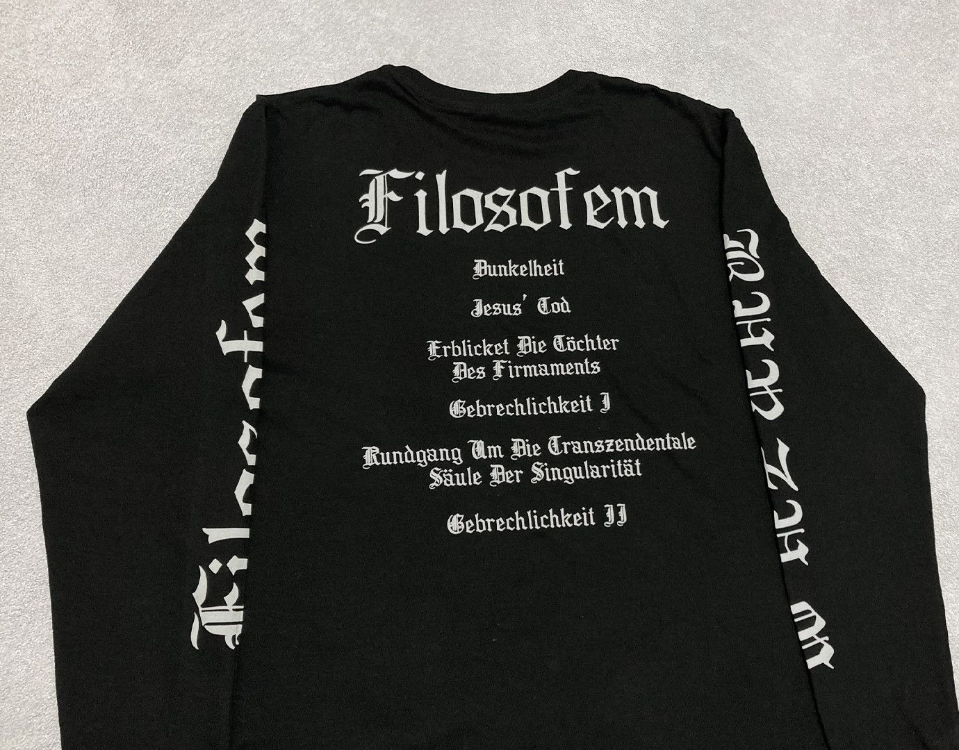 Band Tees Longsleeve Burzum - Filosofem Black metal Mayhem Bathory Size US L / EU 52-54 / 3 - 6 Thumbnail