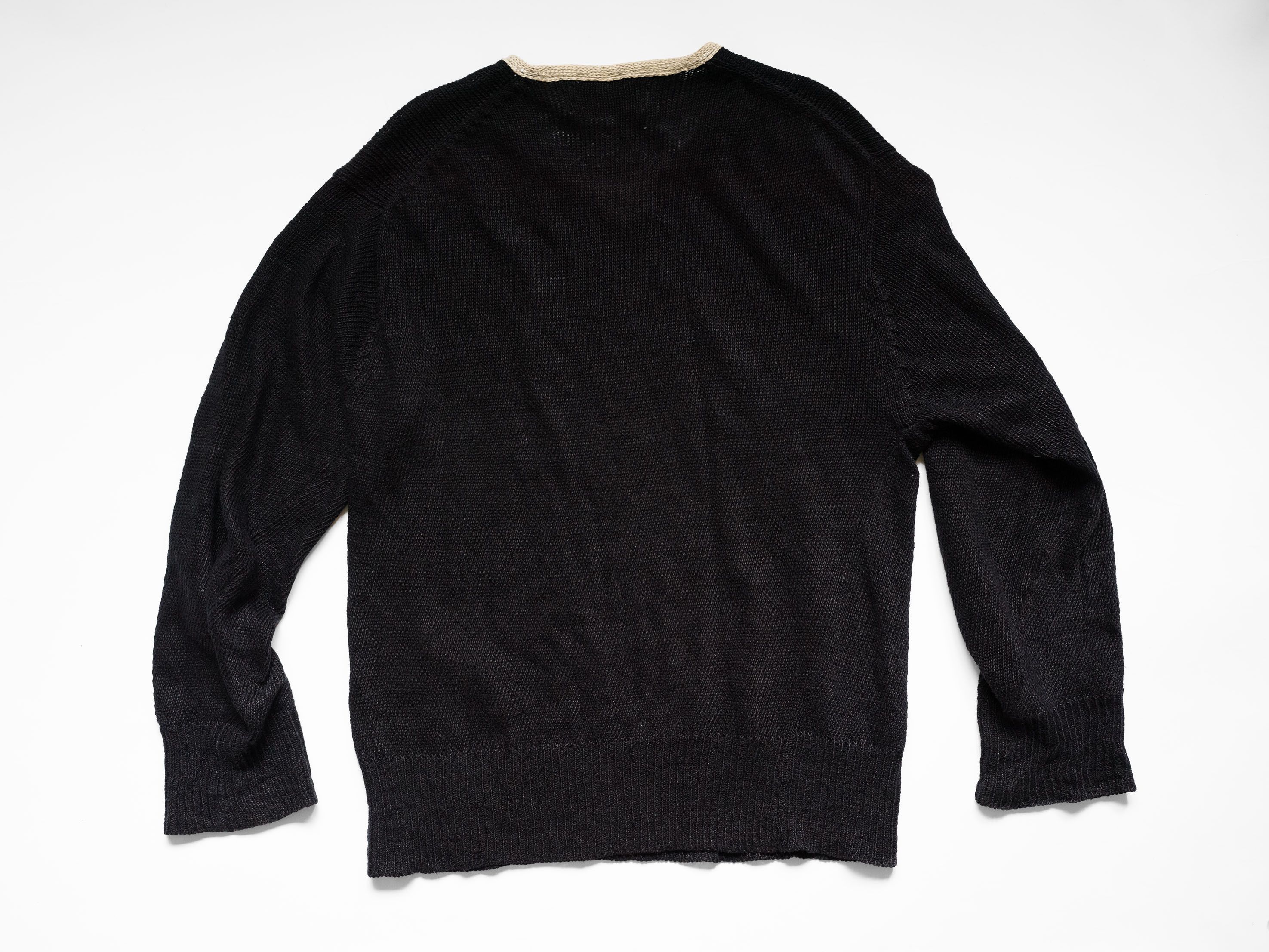 Comme des Garcons Homme AD1997 COMME des GARCONS HOMME KNIT LINEN SWEATER Size US M / EU 48-50 / 2 - 7 Thumbnail