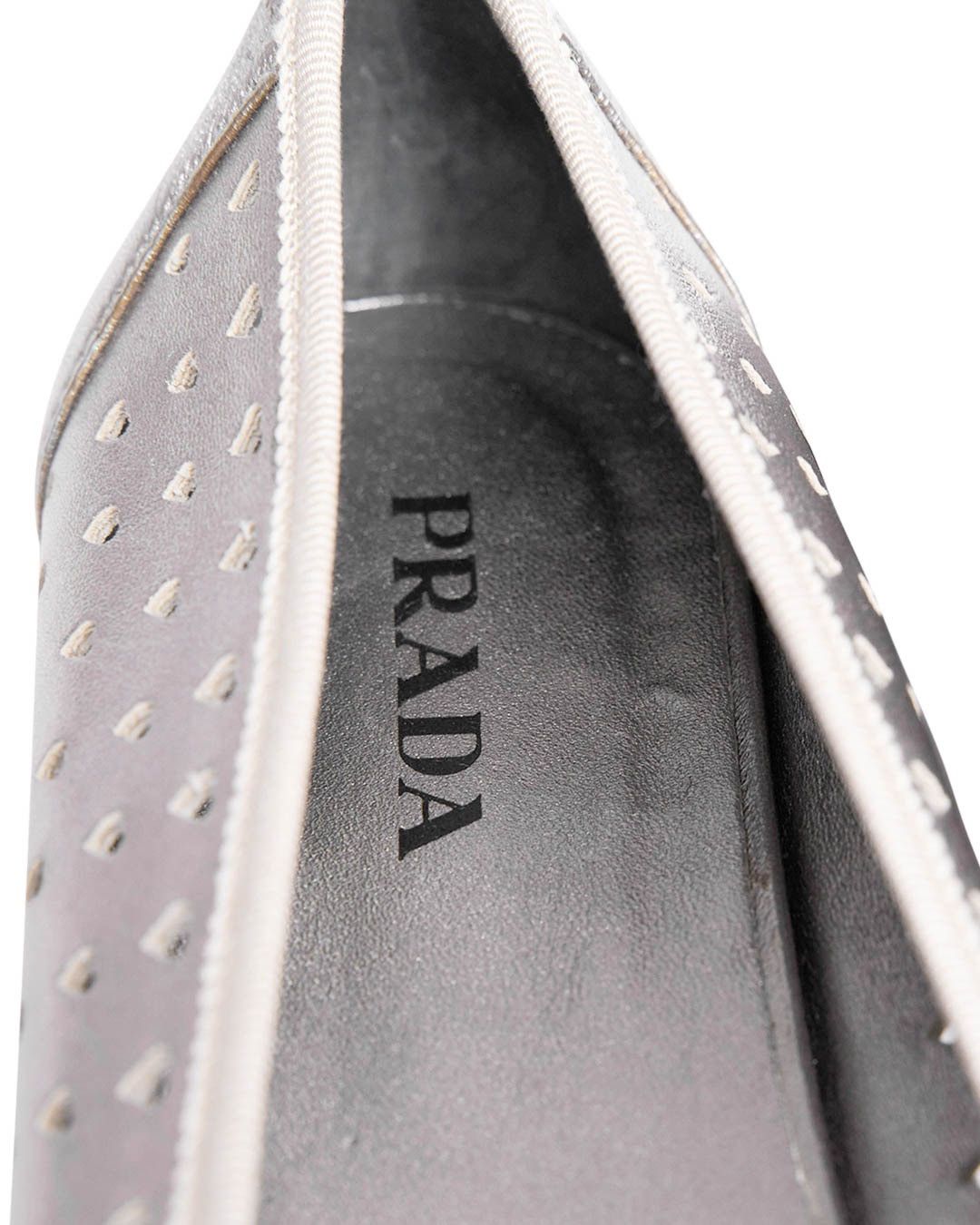 Prada Prada Silver Heart Ballerina Size US 10 / IT 40 - 7 Thumbnail
