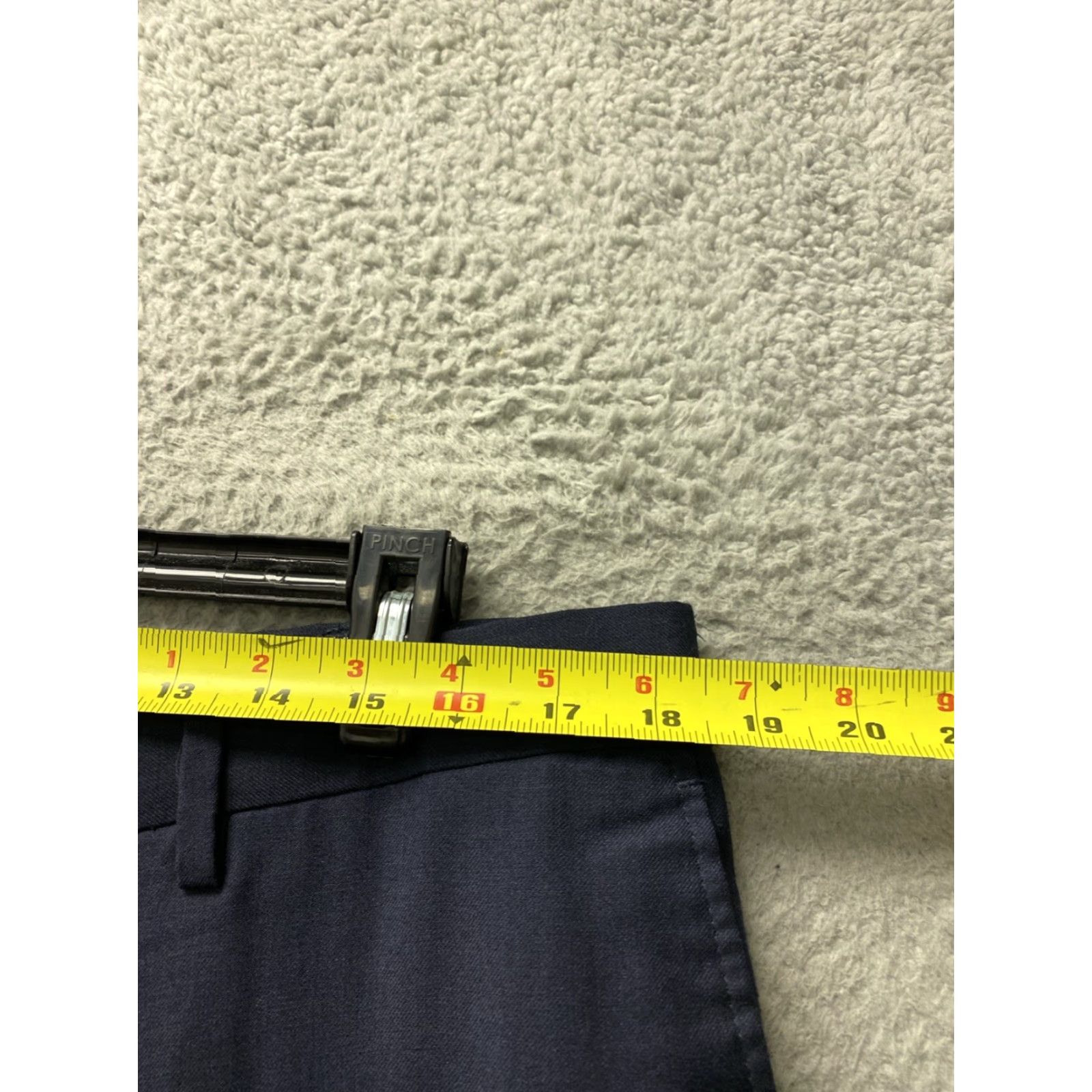Hart Schaffner Marx Hart Schaffner Marx Dress Pants Men’s 36x30 Navy Comfort Wool / 0258 Classic Straight Front / Belt Loops Casual Formal Business Size US 36 / EU 52 - 3 Thumbnail