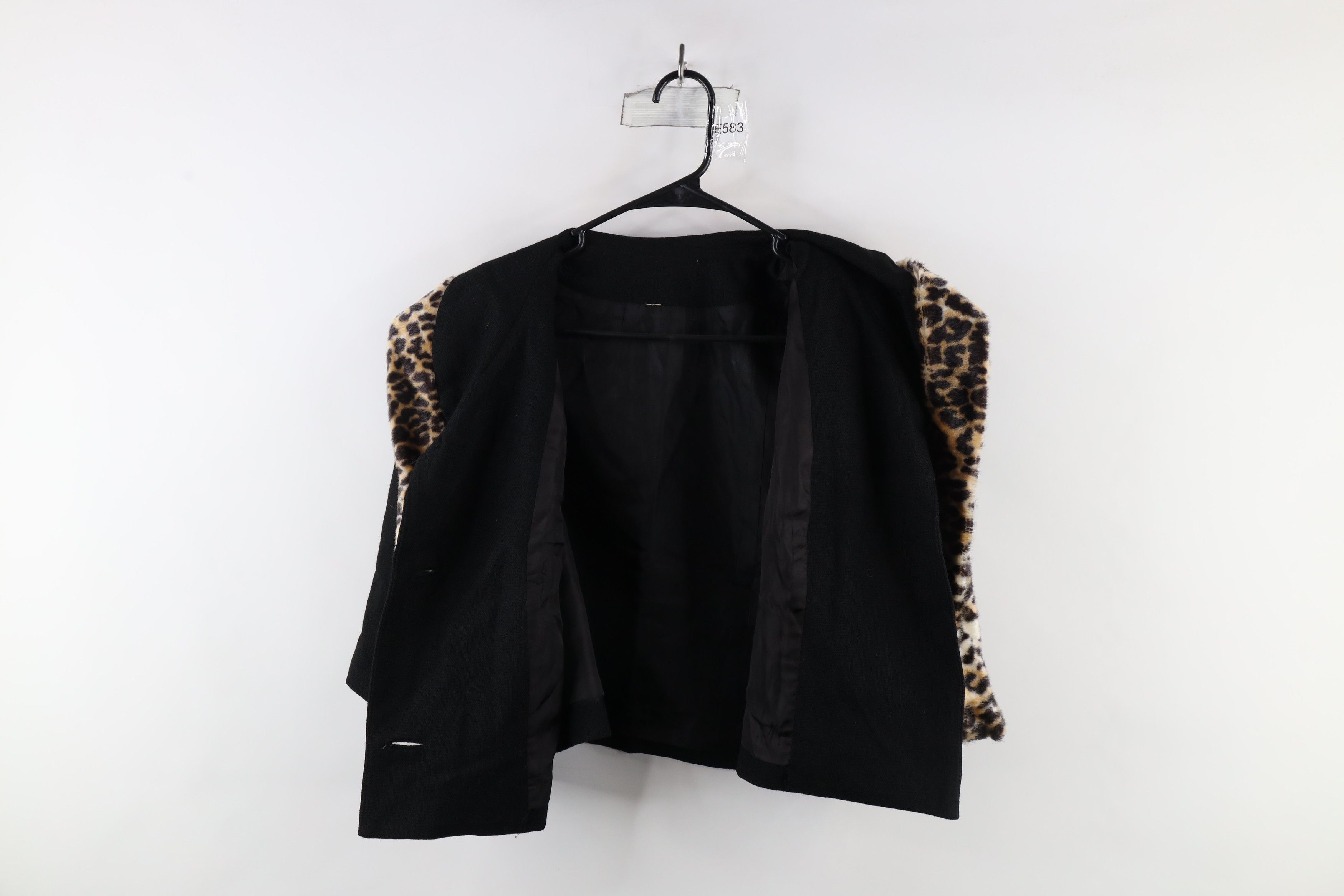 Vintage Vintage 50s Rockabilly Cheetah Trim Blazer Jacket USA Size M / US 6-8 / IT 42-44 - 9 Thumbnail