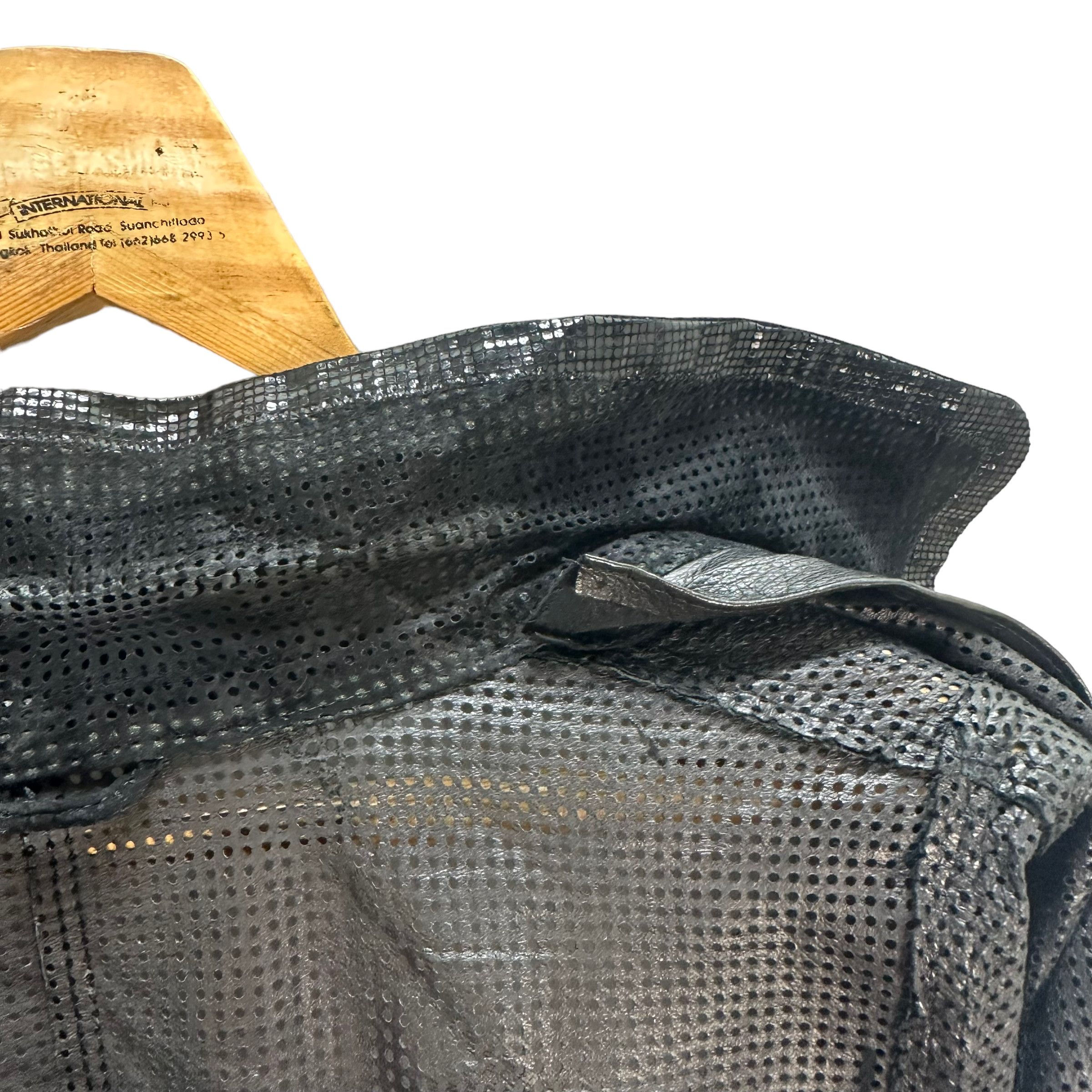 Japanese Brand TALK TO BY TOKYO FUR FULLY MESH LEATHER JACKET #7864-185 Size L / US 10 / IT 46 - 10 Thumbnail